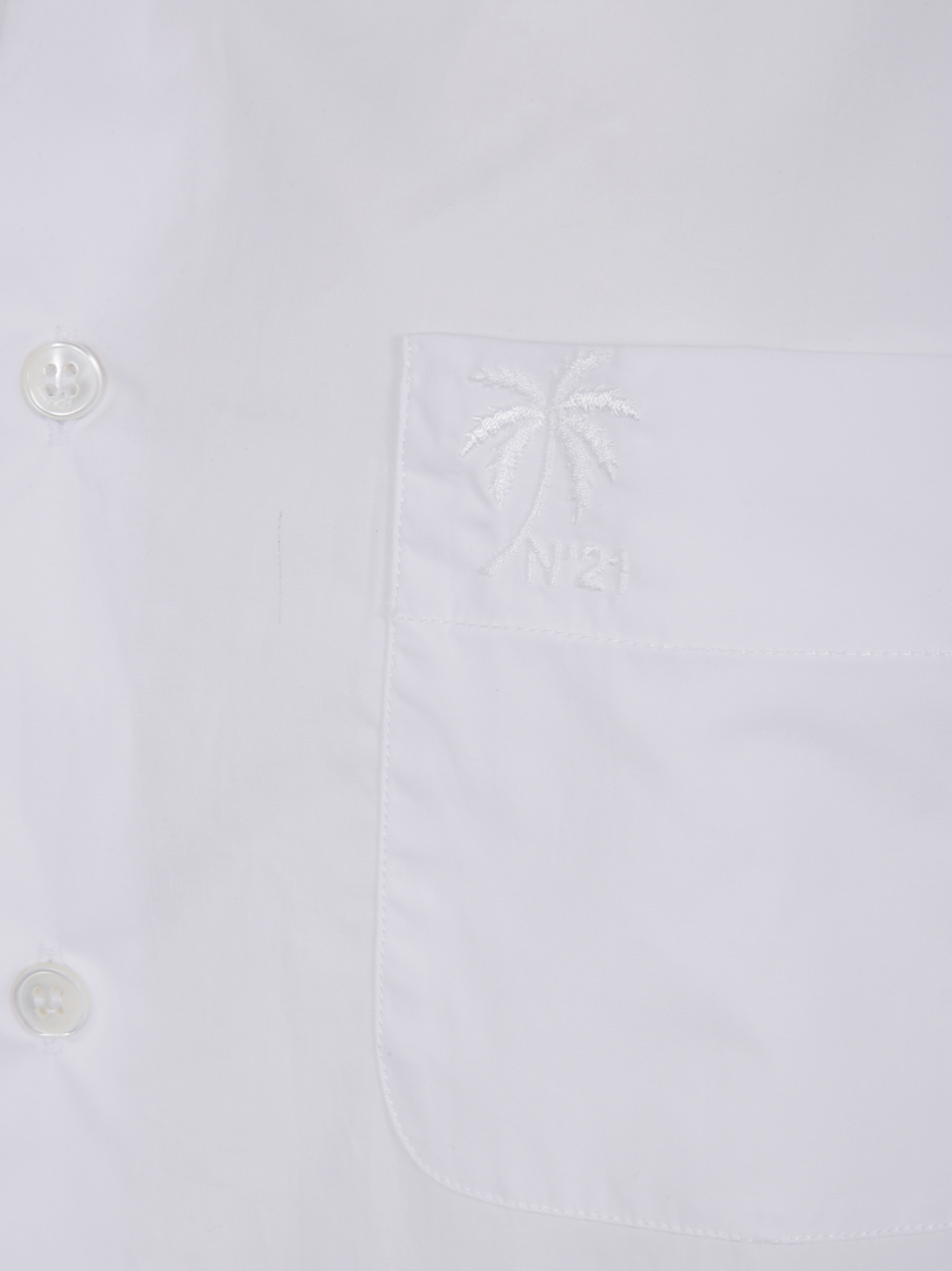 N°21 Long-sleeved Shirt In White