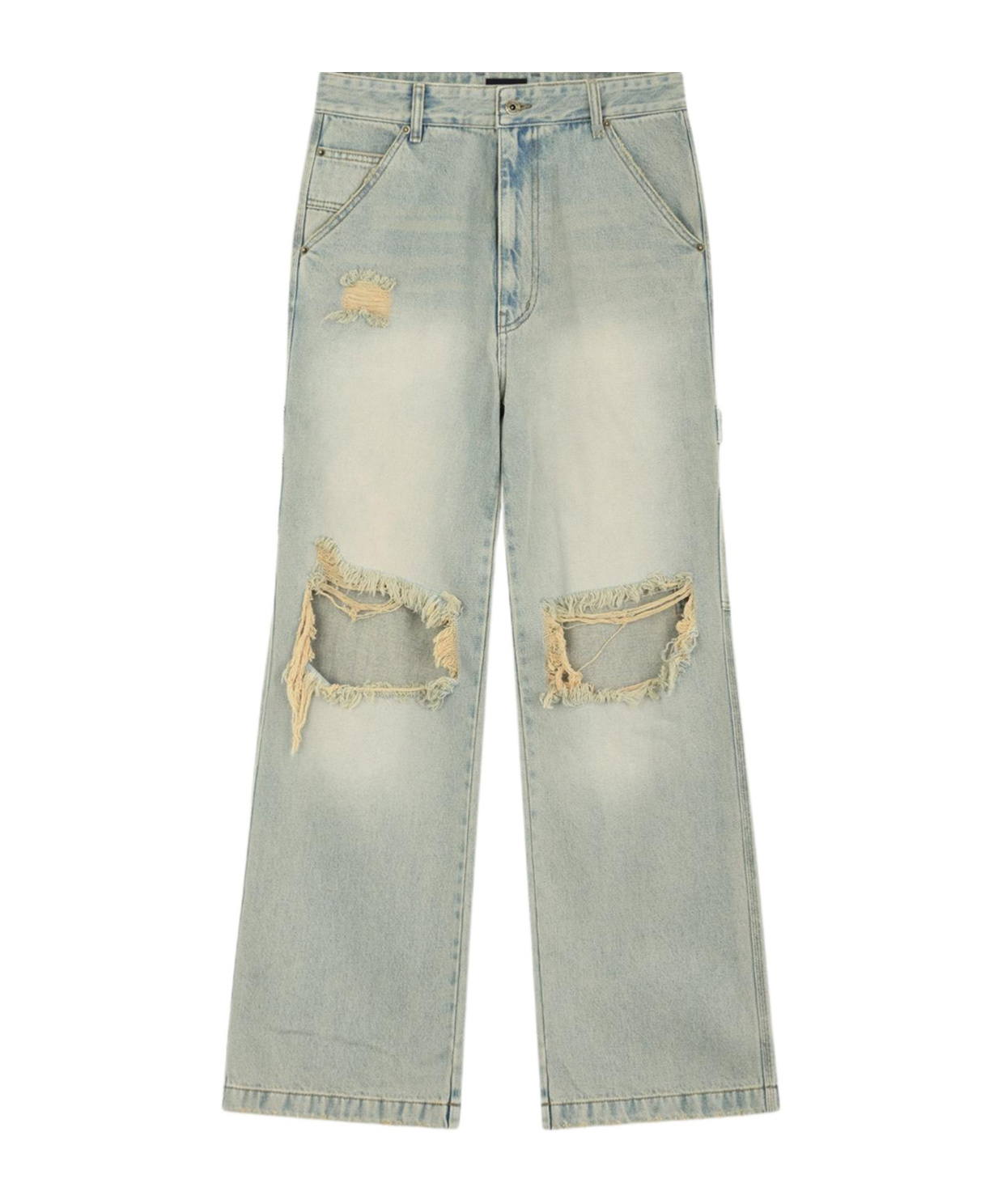 We11 Done Belt-loop Jeans In Gray