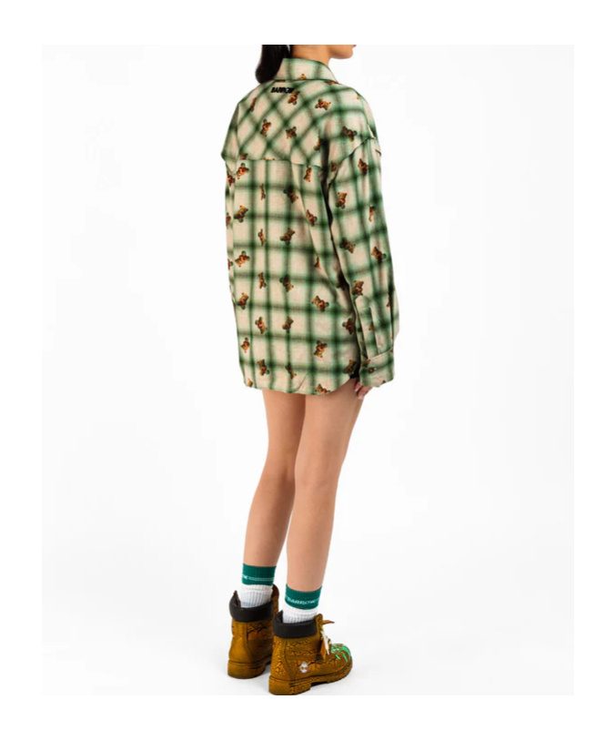 Barrow Printed Long-sleeve Shirt In Green