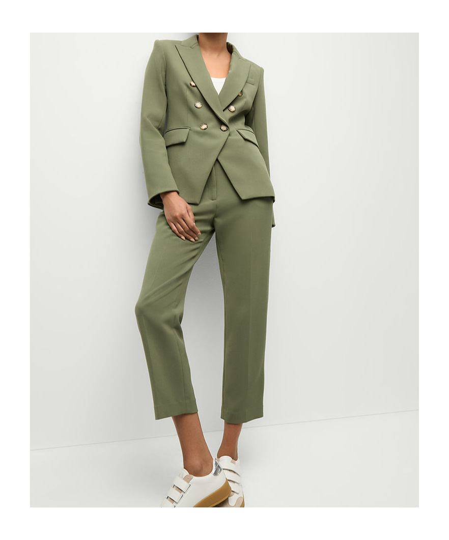 Veronica Beard Long-sleeved Suit Coat In Green