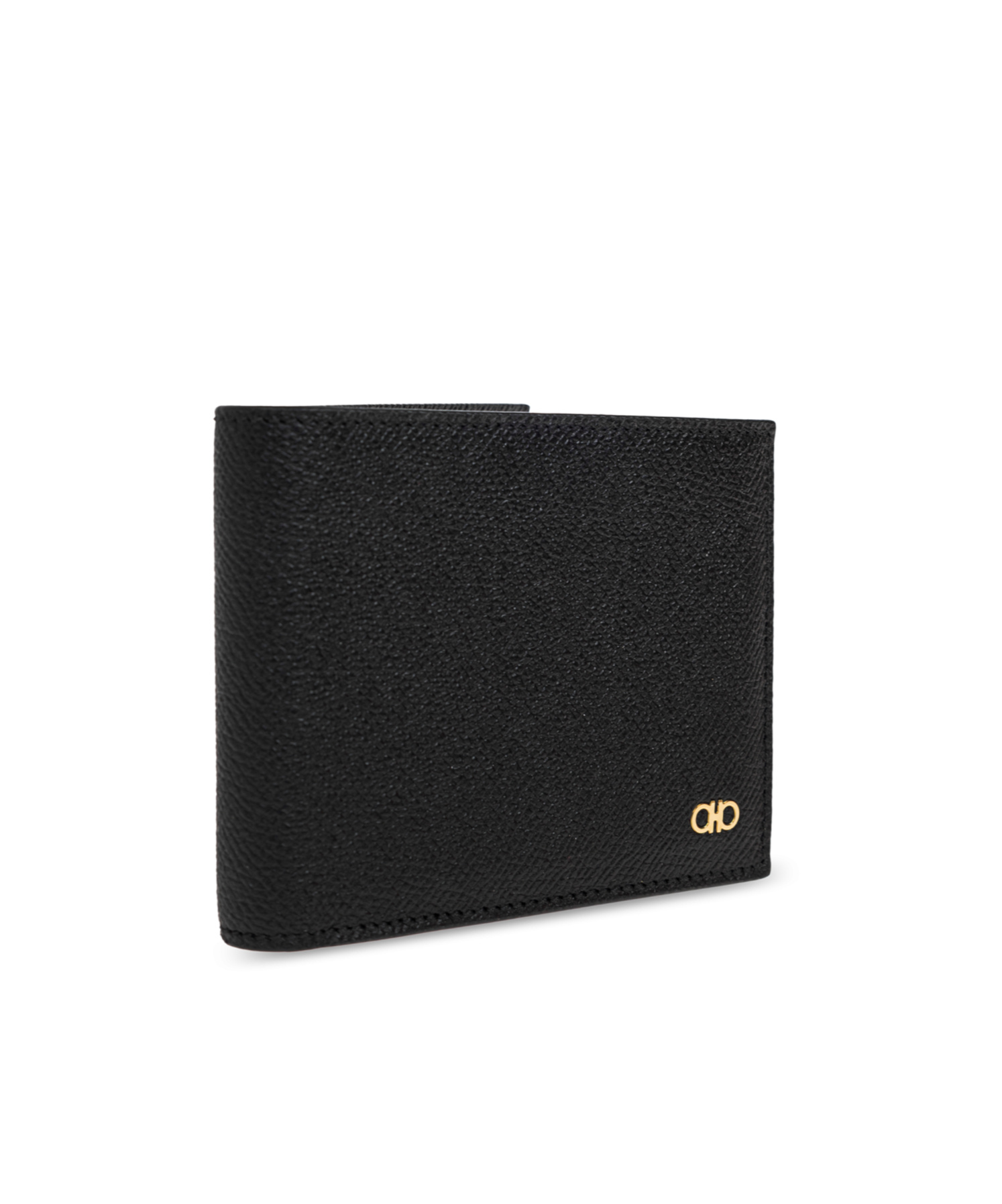 Ferragamo Wallet And Key Chain Two-piece Set In Black