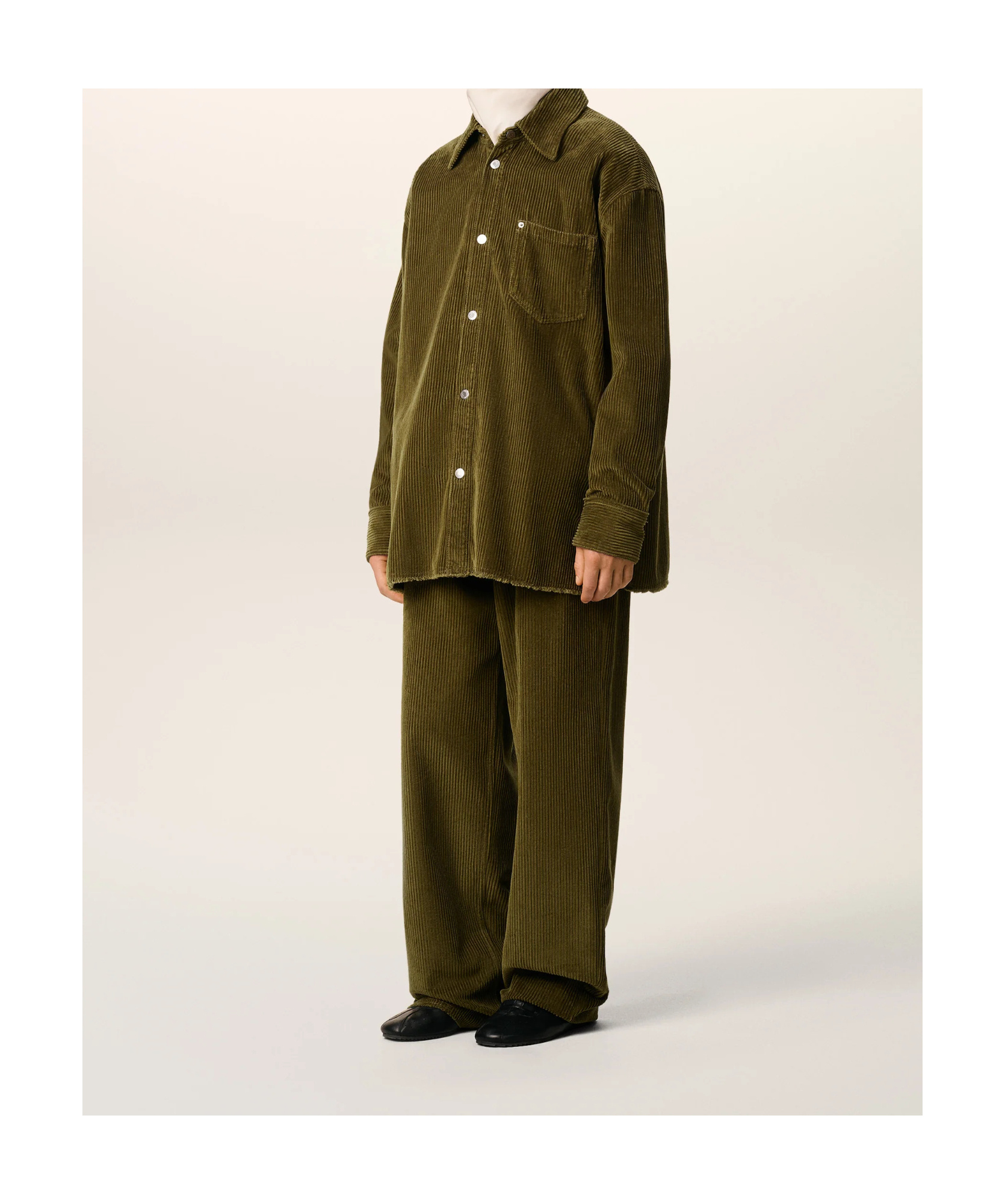 Ami Alexandre Mattiussi Overshirt With Chest Pocket And Long Sleeves In Brown