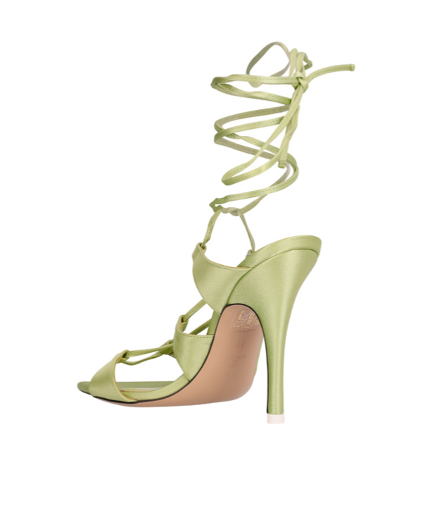 Attico Pointed High-heeled Sandals In Nude