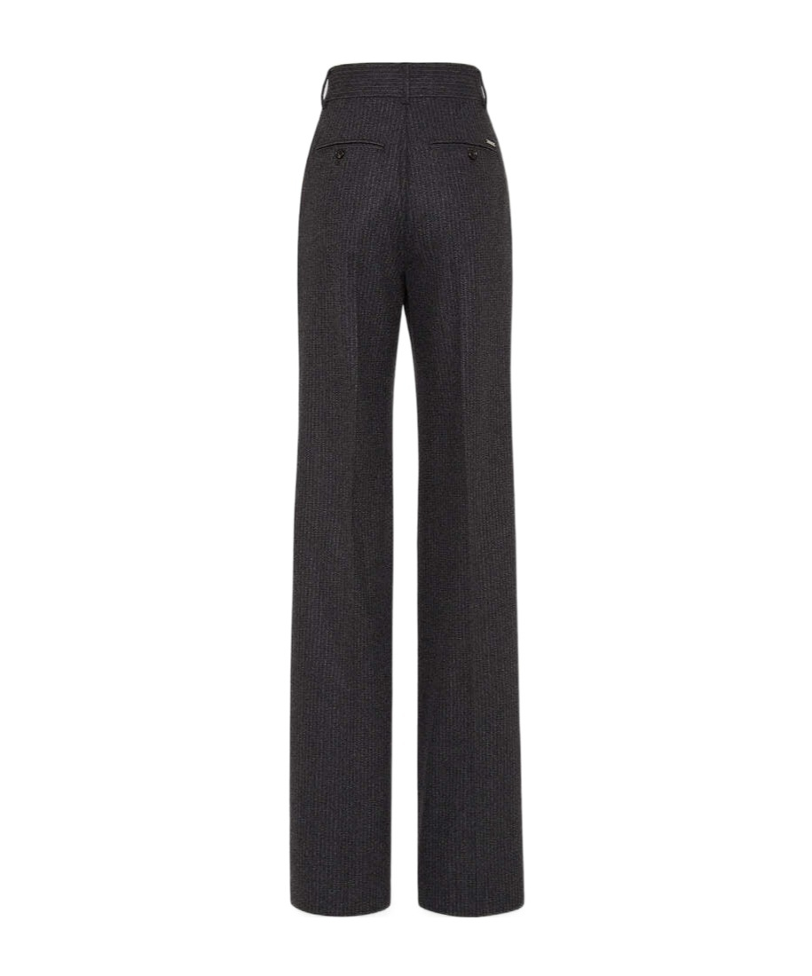 Dsquared2 High-waisted Flared Trousers In Black
