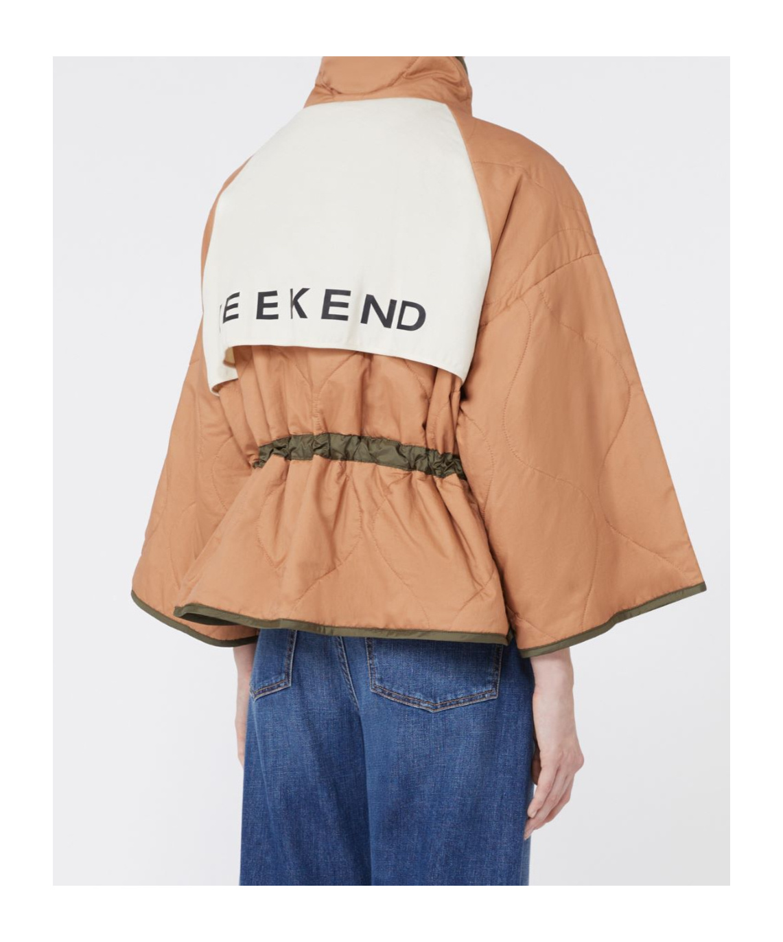 Weekend Max Mara Reversible Water-repellent Canvas Jacket In Green