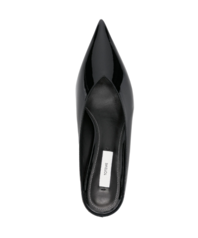 Totême 35mm Patent-leather Mules In Black