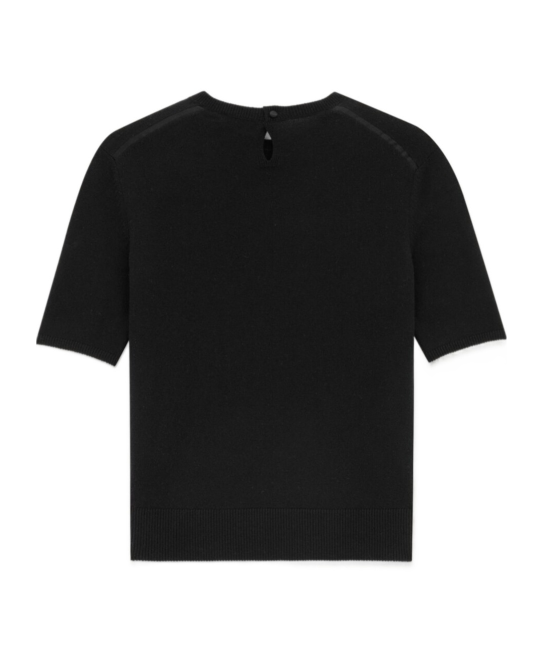 Saint Laurent Wool Round-neck Sweater In Black