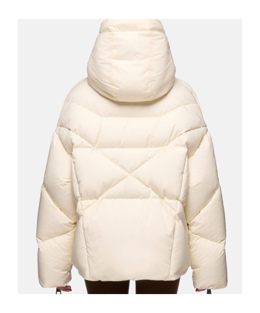 Khrisjoy Hooded Quilted Puffer Jacket In Neutral