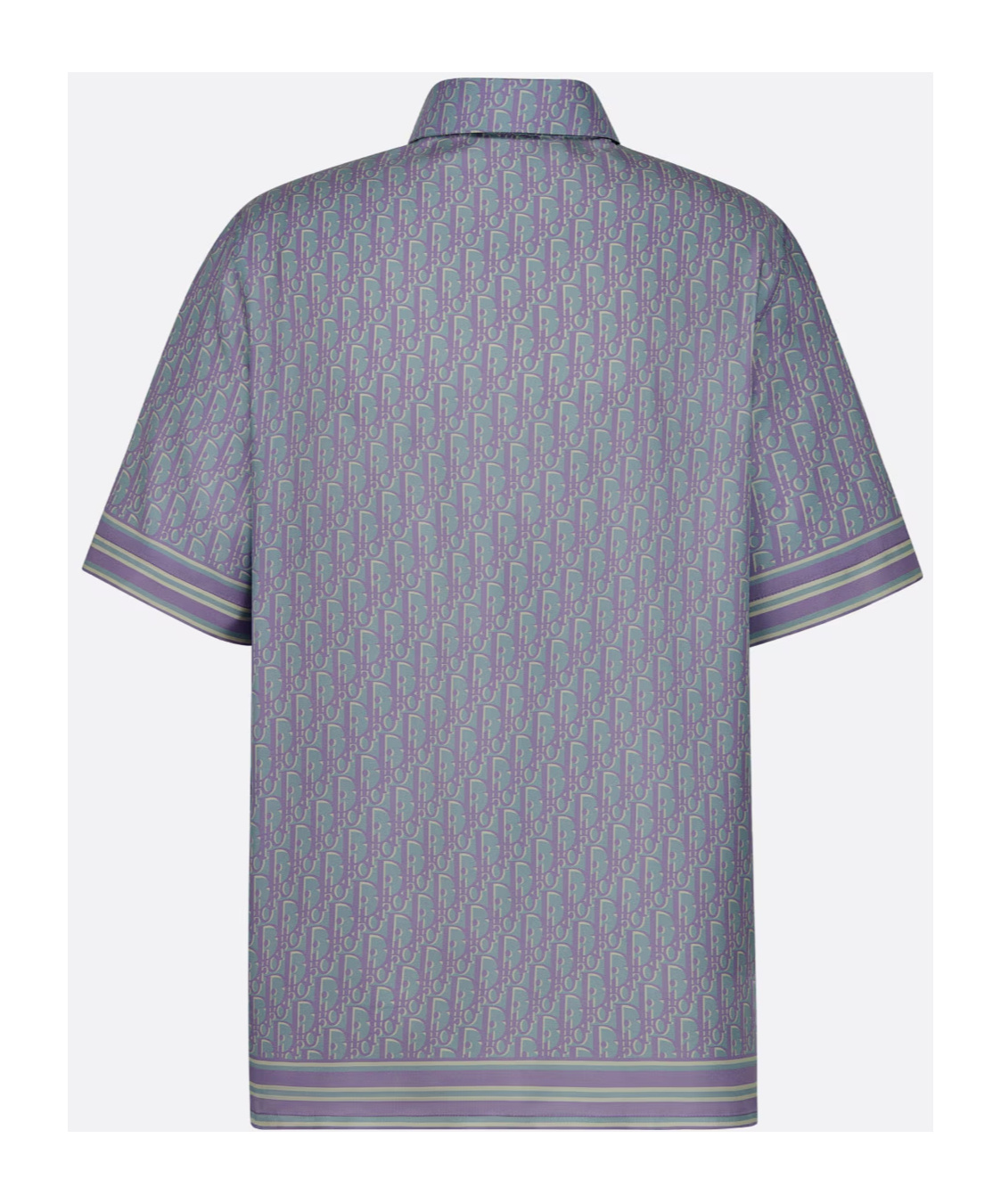 Dior Homme Oblique Pixel Short-sleeved Shirt In Gray