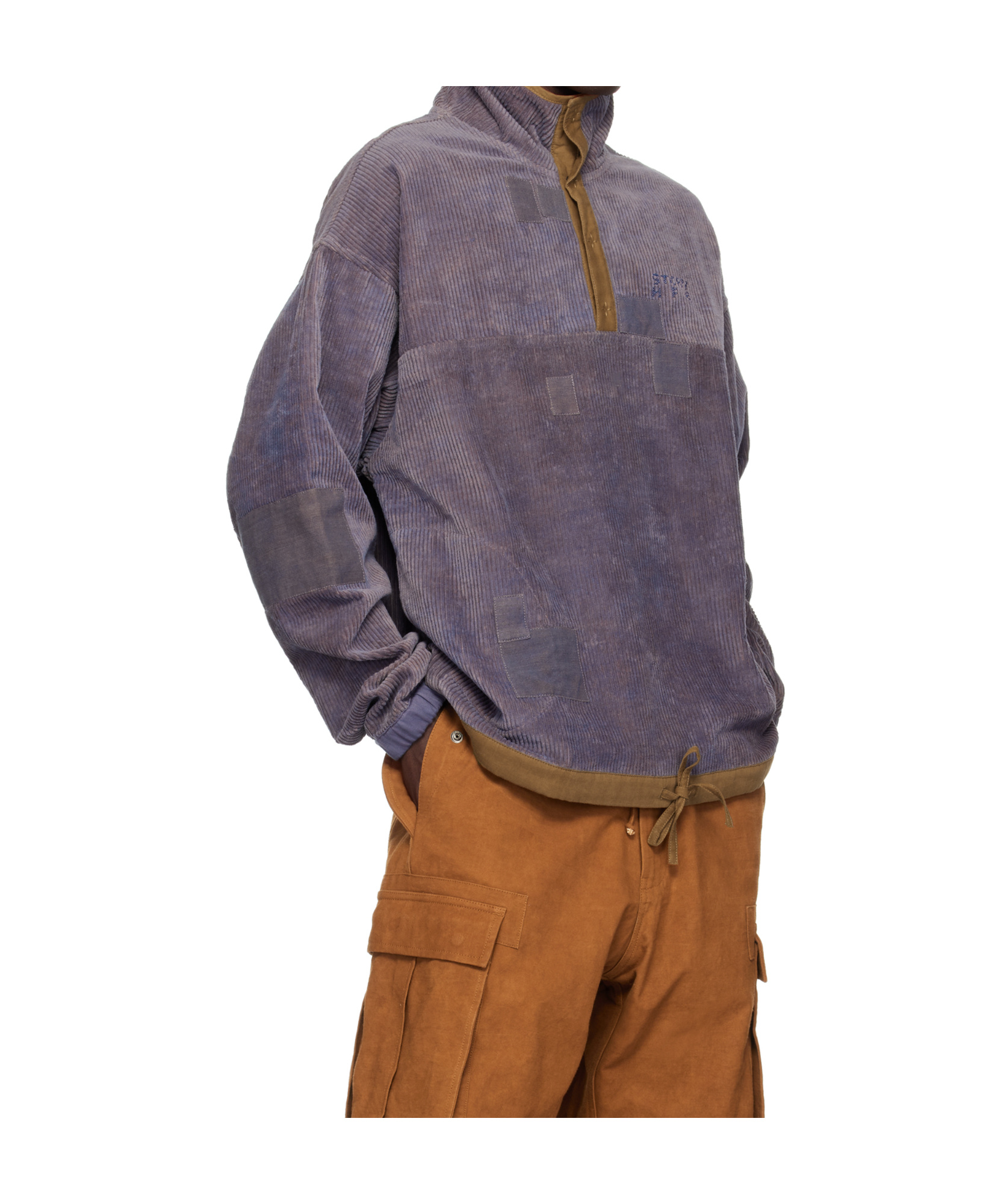 Story Mfg. Purple Polite Pullover Sweatshirt In Black