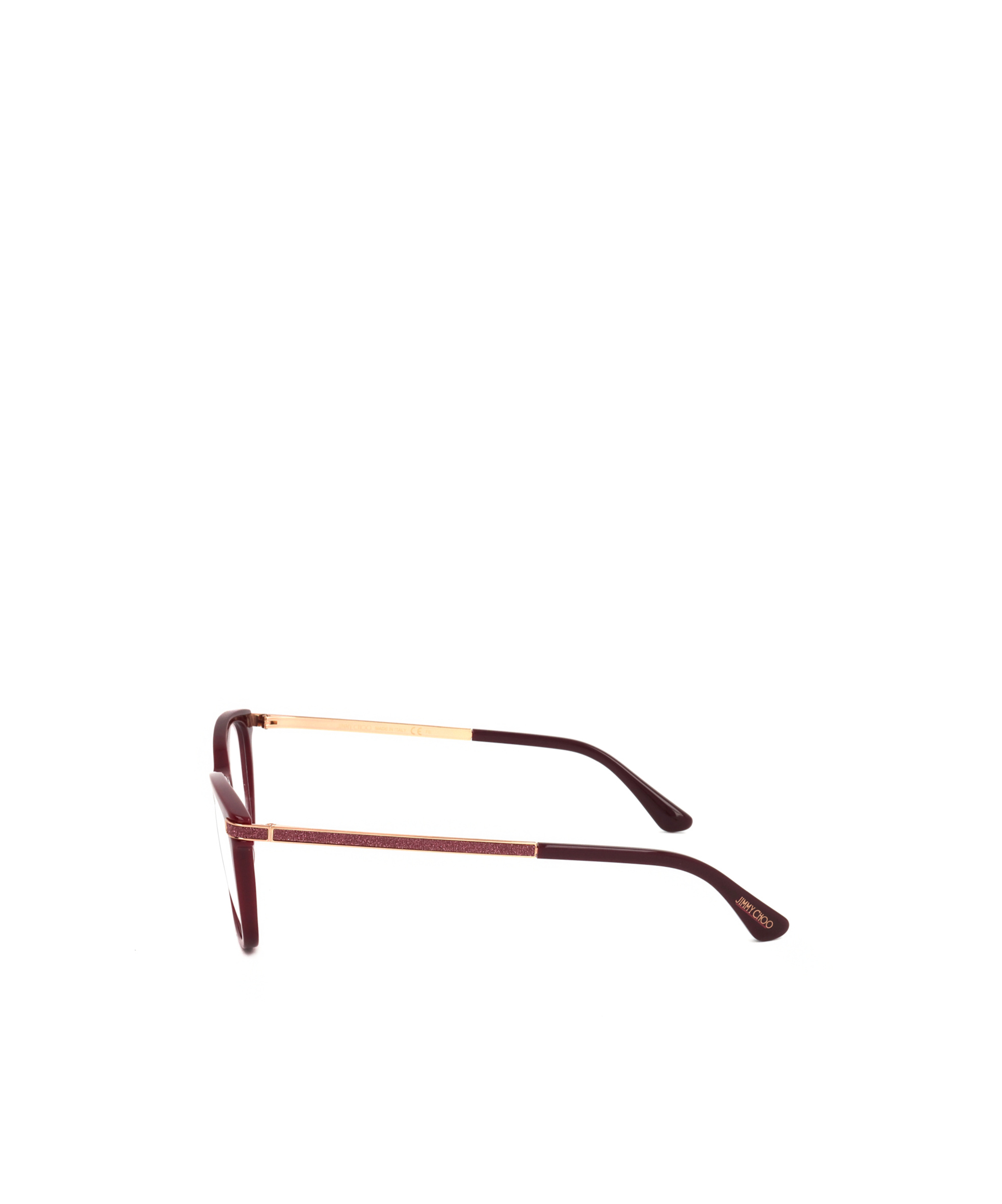 Jimmy Choo Eyewear Square Frame Glasses In Red