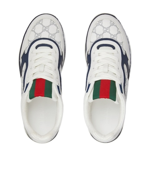 Gucci Re-web Leather Sneakers In Multi