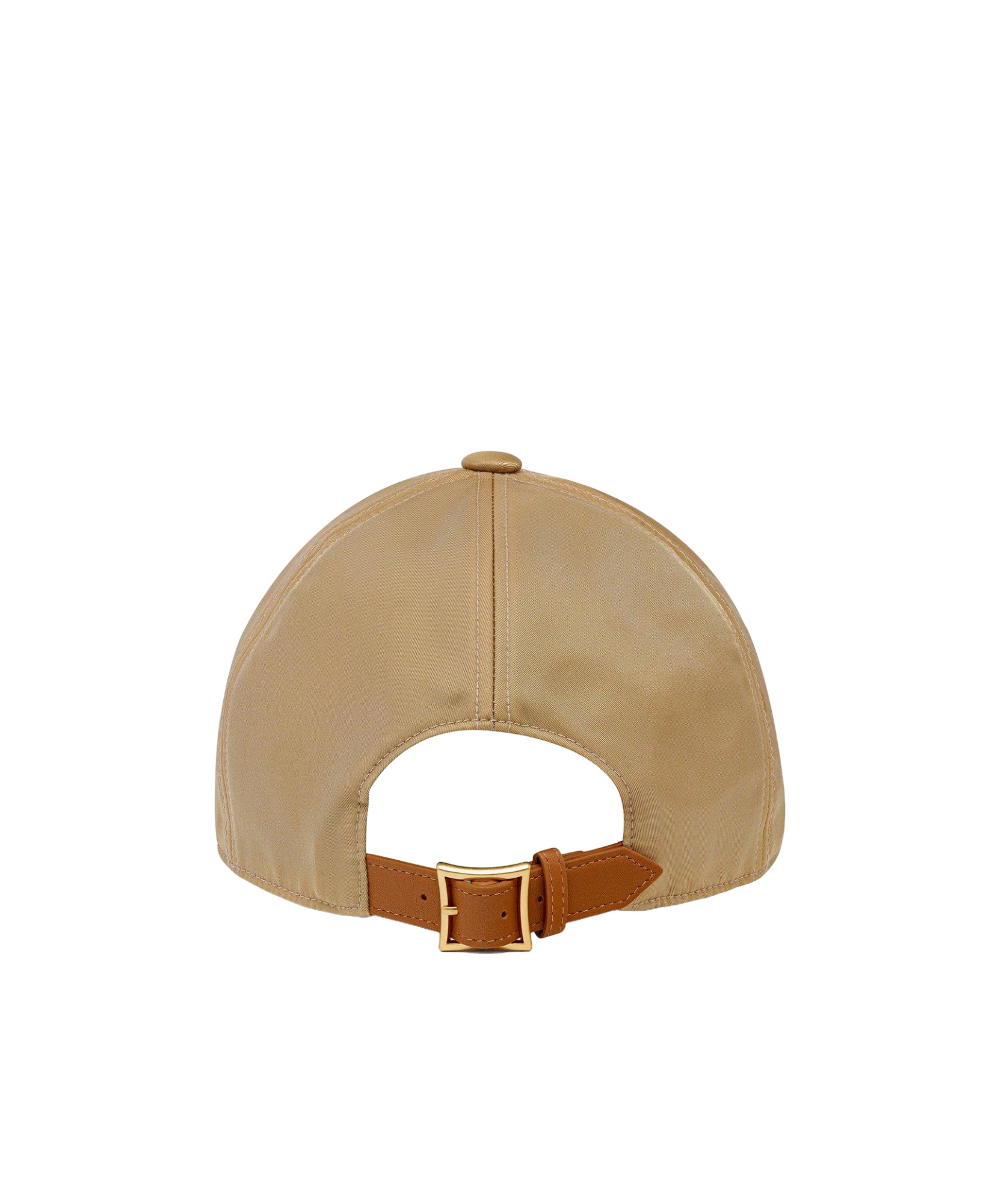 Mcm Classic Cap In Econyl And Leather In Brown
