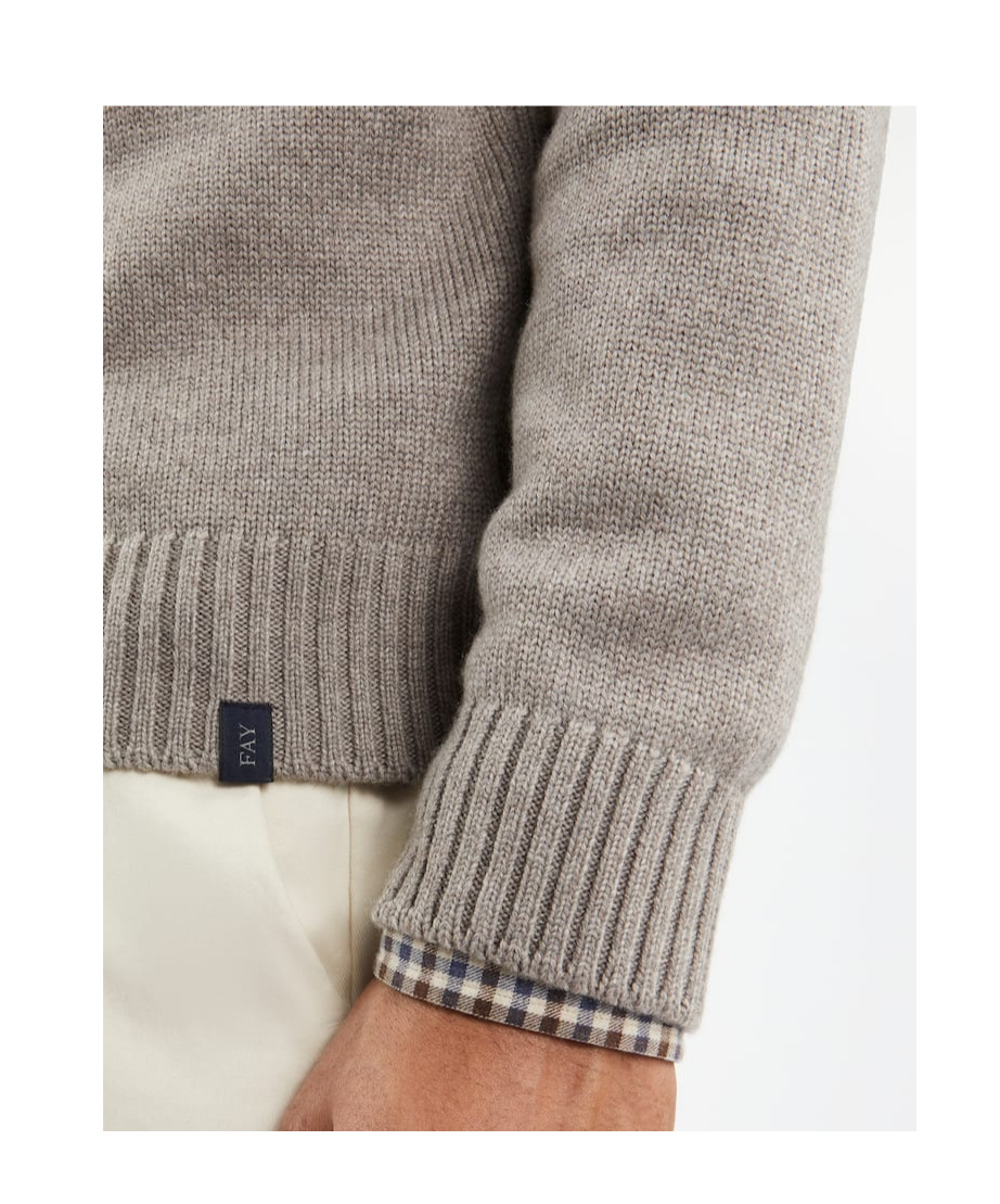 Fay Turtleneck Sweater In Nude