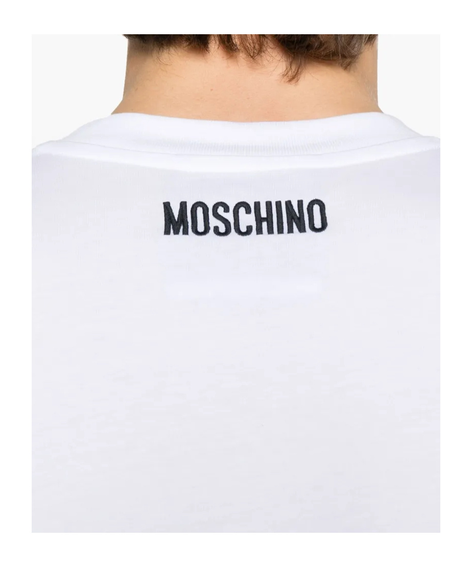 Moschino Goose Embroidery T-shirt In White