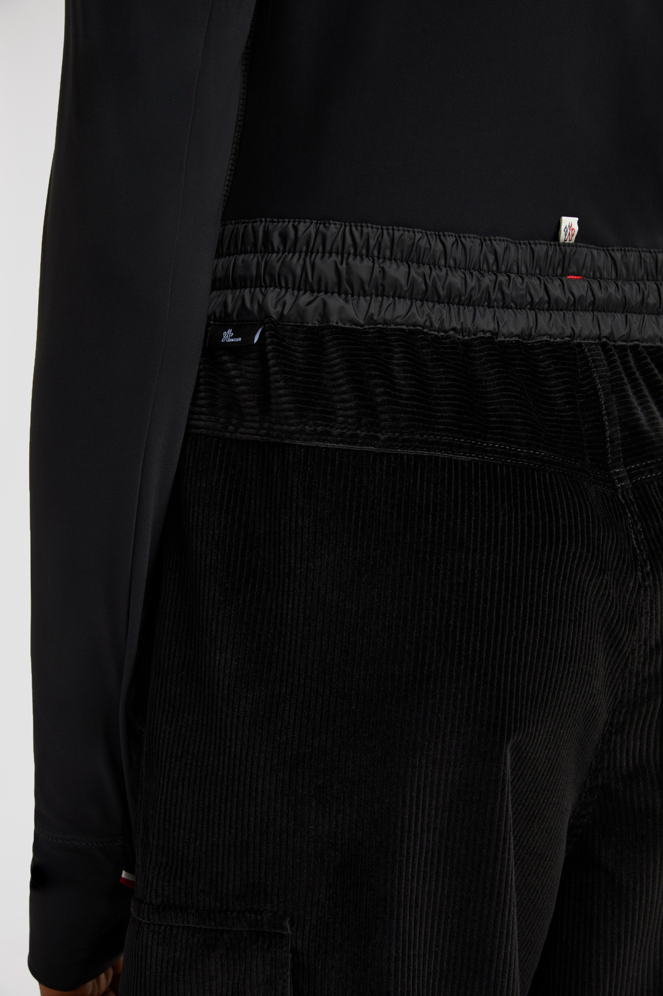 Moncler Corduroy Jogging Pants In Black