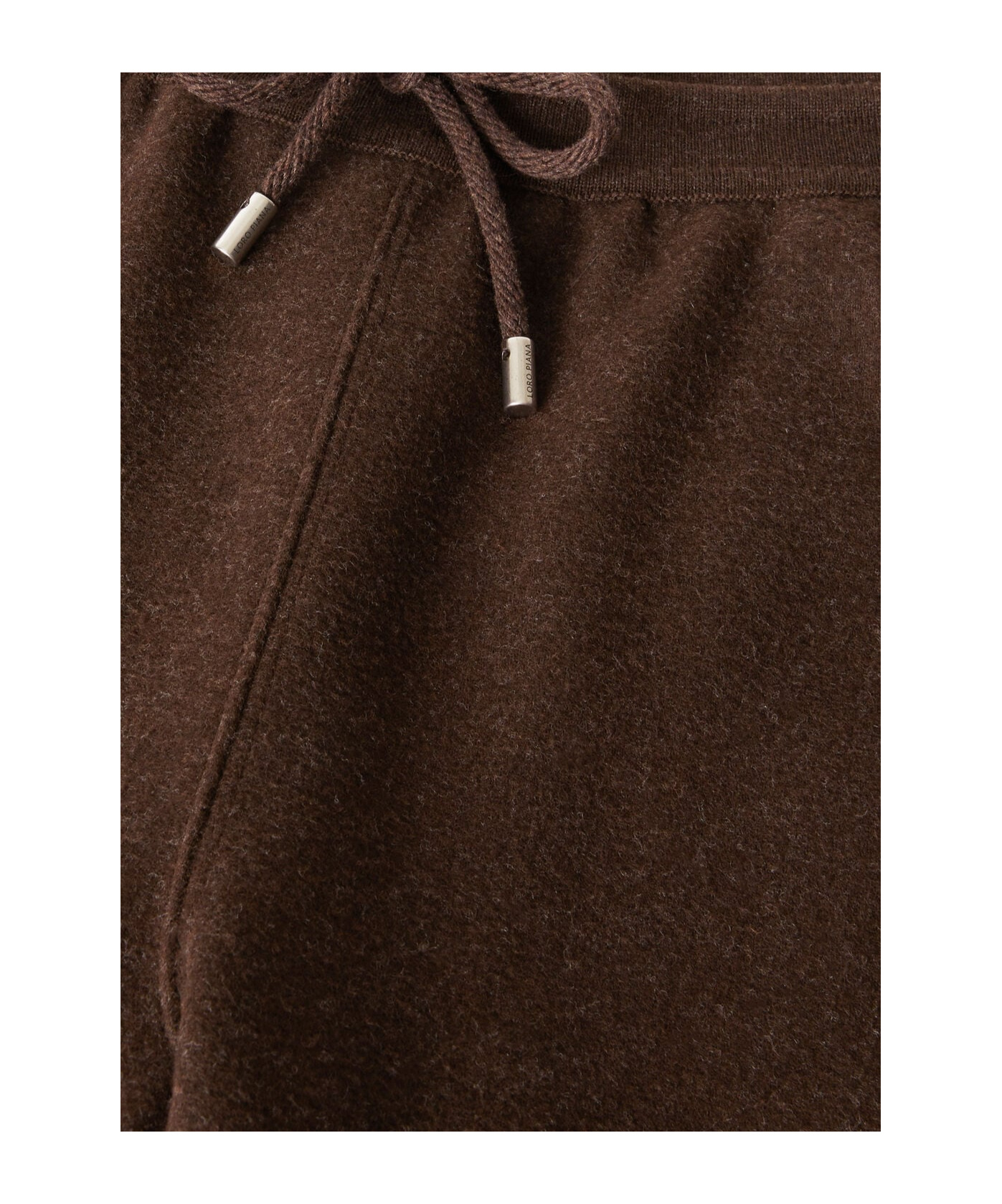 Loro Piana Drawstring Knit Pants In Black
