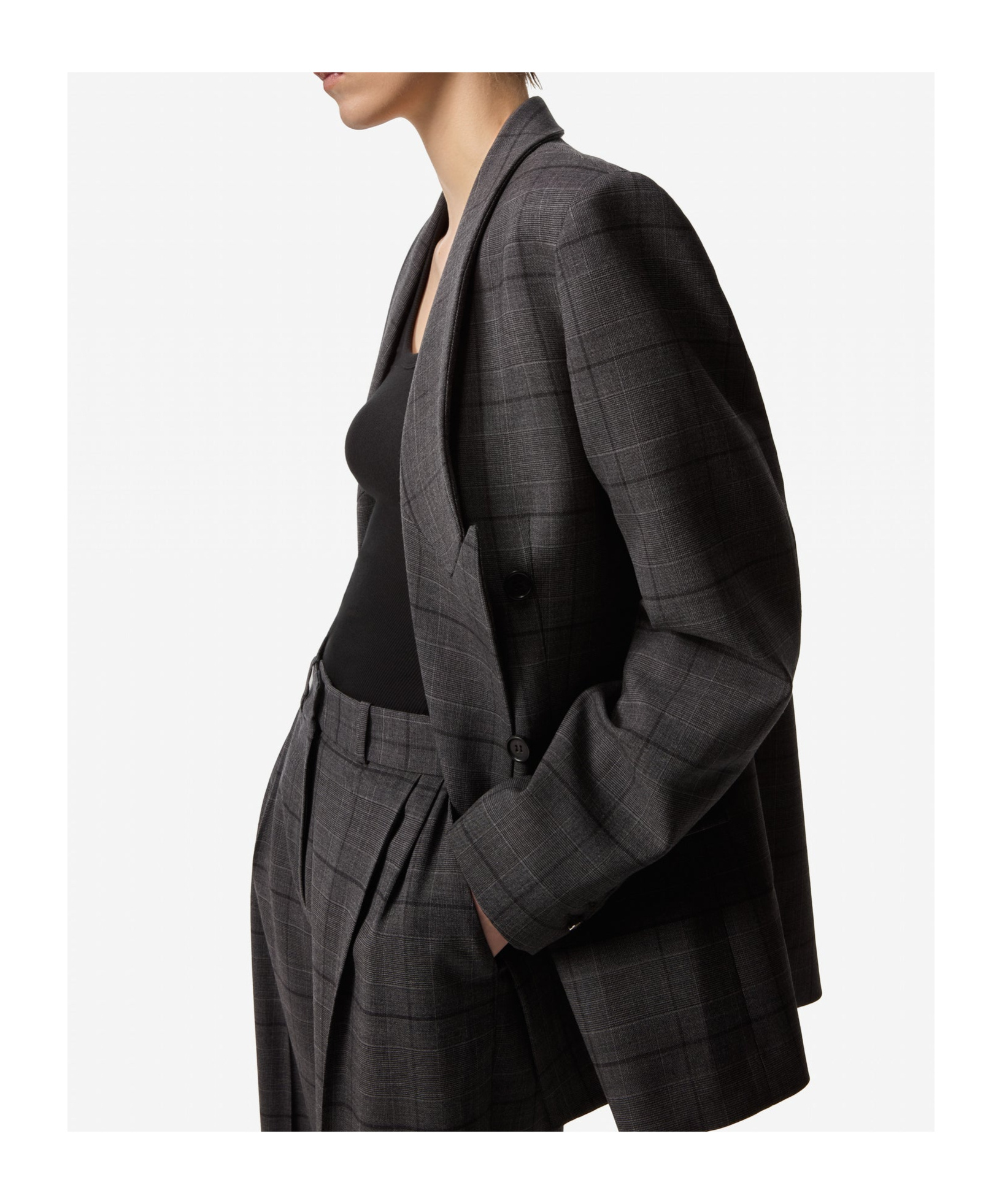 Coperni Double-breasted Blazer In Black