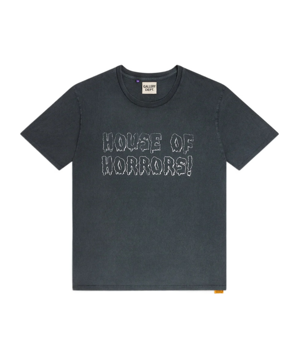 Gallery Dept. Horrors Glittered Printed Cotton-jersey T-shirt In Gray