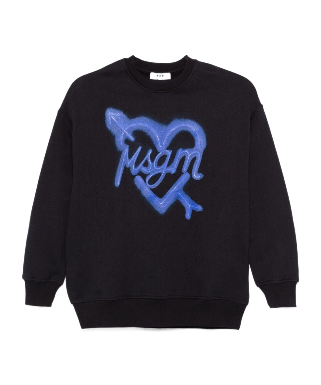 Msgm Logo-print Sweatshirt In Black