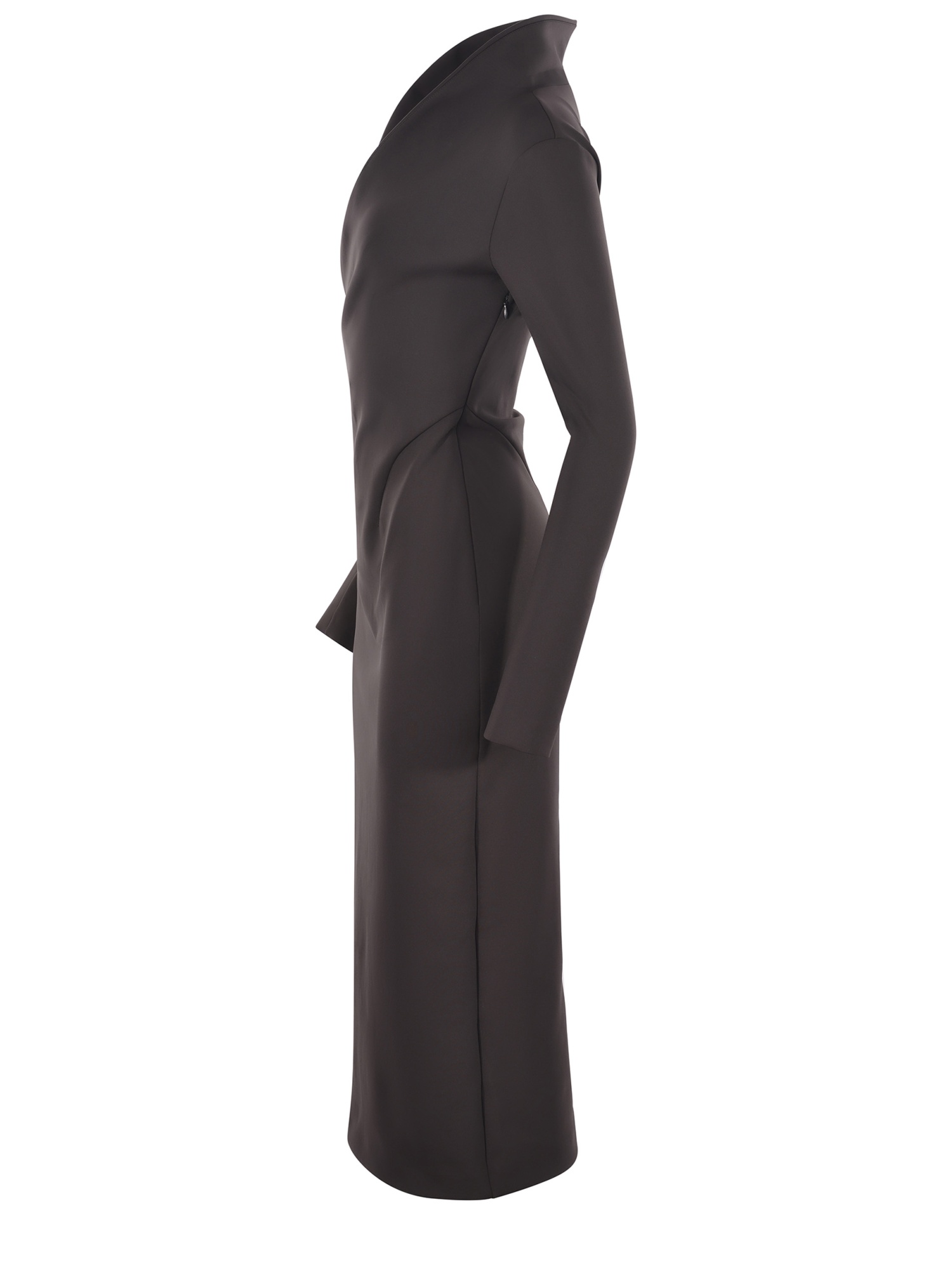 Philosophy Di Lorenzo Serafini Philosophy Dress In Nylon. In Brown