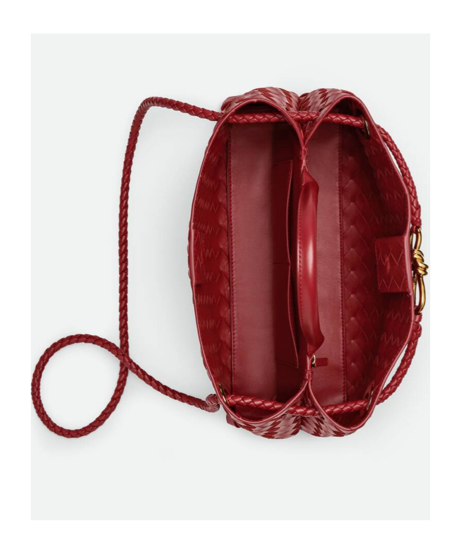 Bottega Veneta Andiamo East-west Rosewood Bag In Red