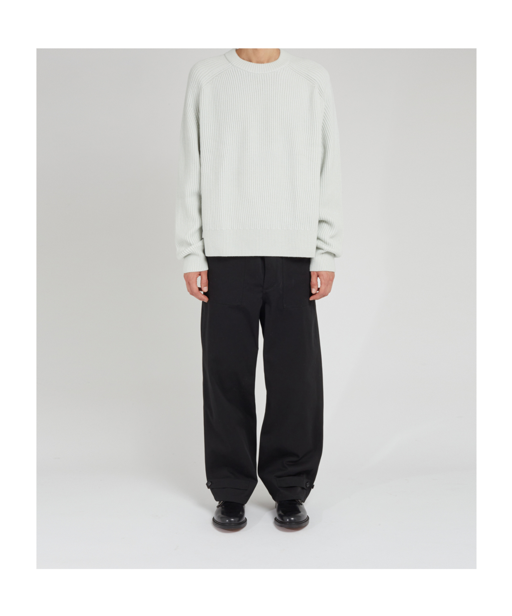 Studio Nicholson Crew Neck Sweater In White