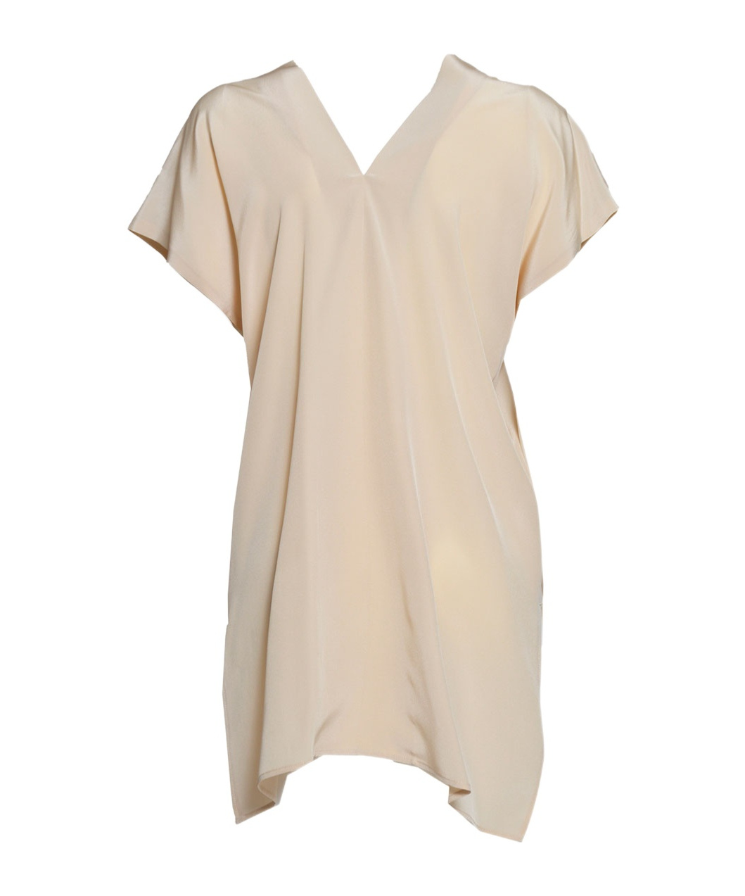 Aspesi Blush Pink Silk Crepe Top In Nude