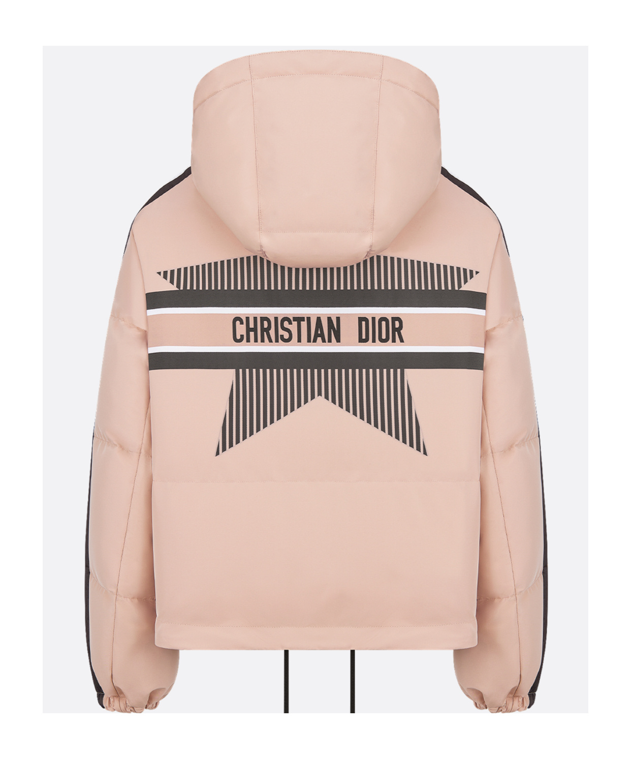 Dior Long-sleeved Hooded Cotton Suit In Nude