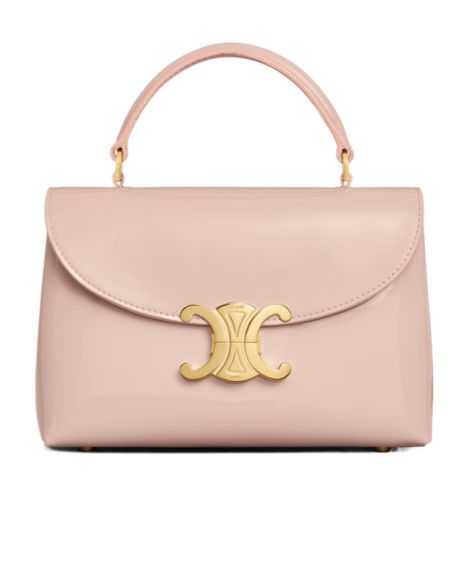 Celine Nino Teen Shoulder Bag In Nude