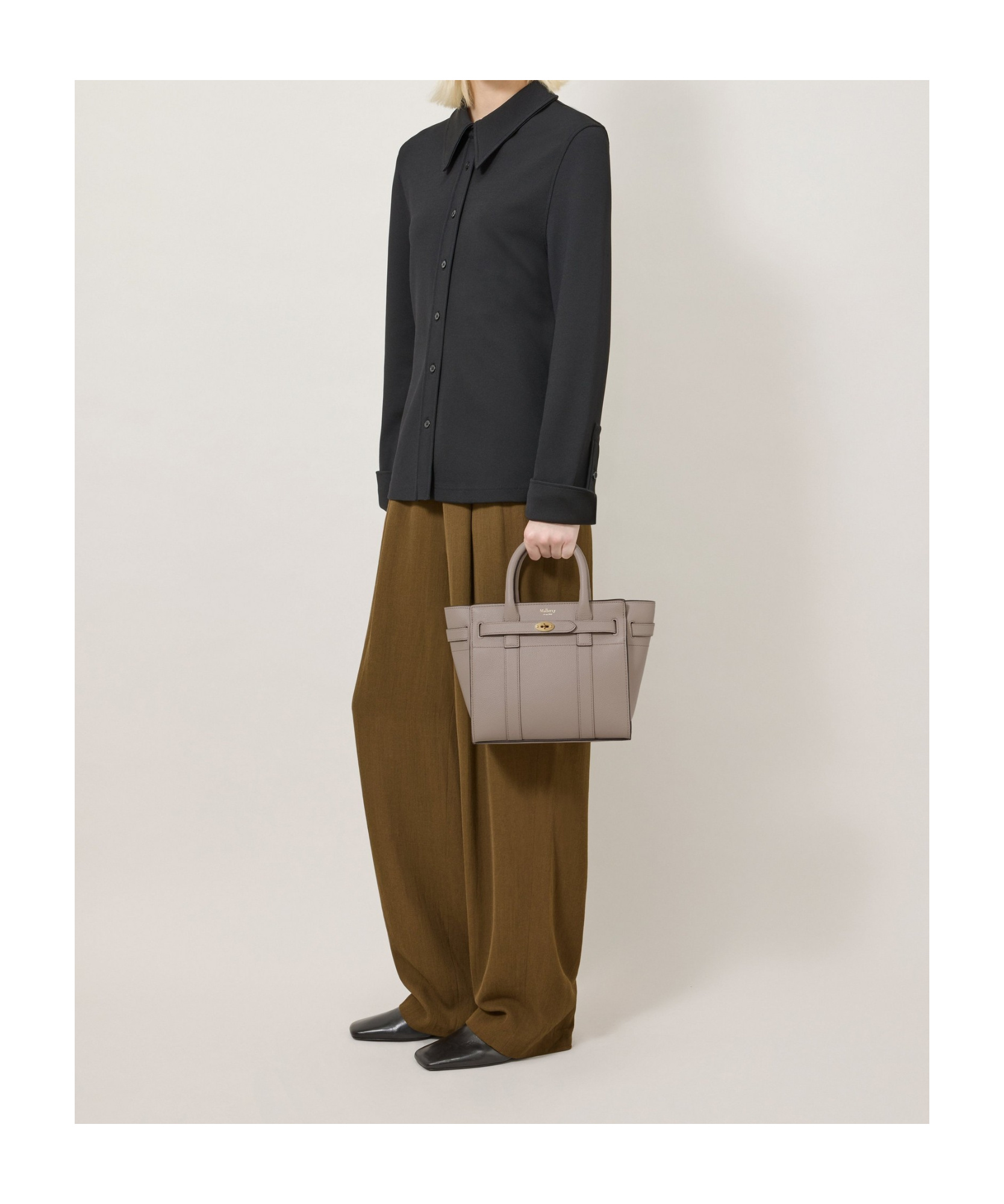 Mulberry Double Handle Shoulder Bag In Brown