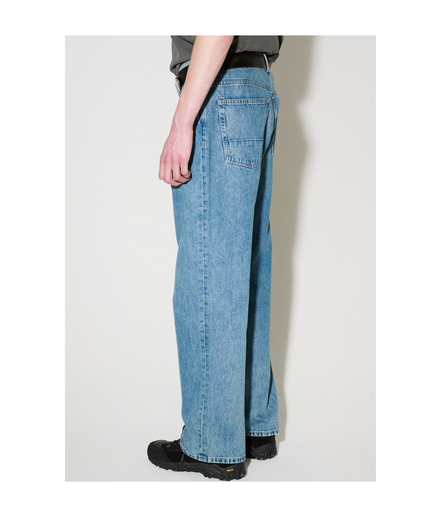 Our Legacy Third Cut Logo-patch Jeans In Blue