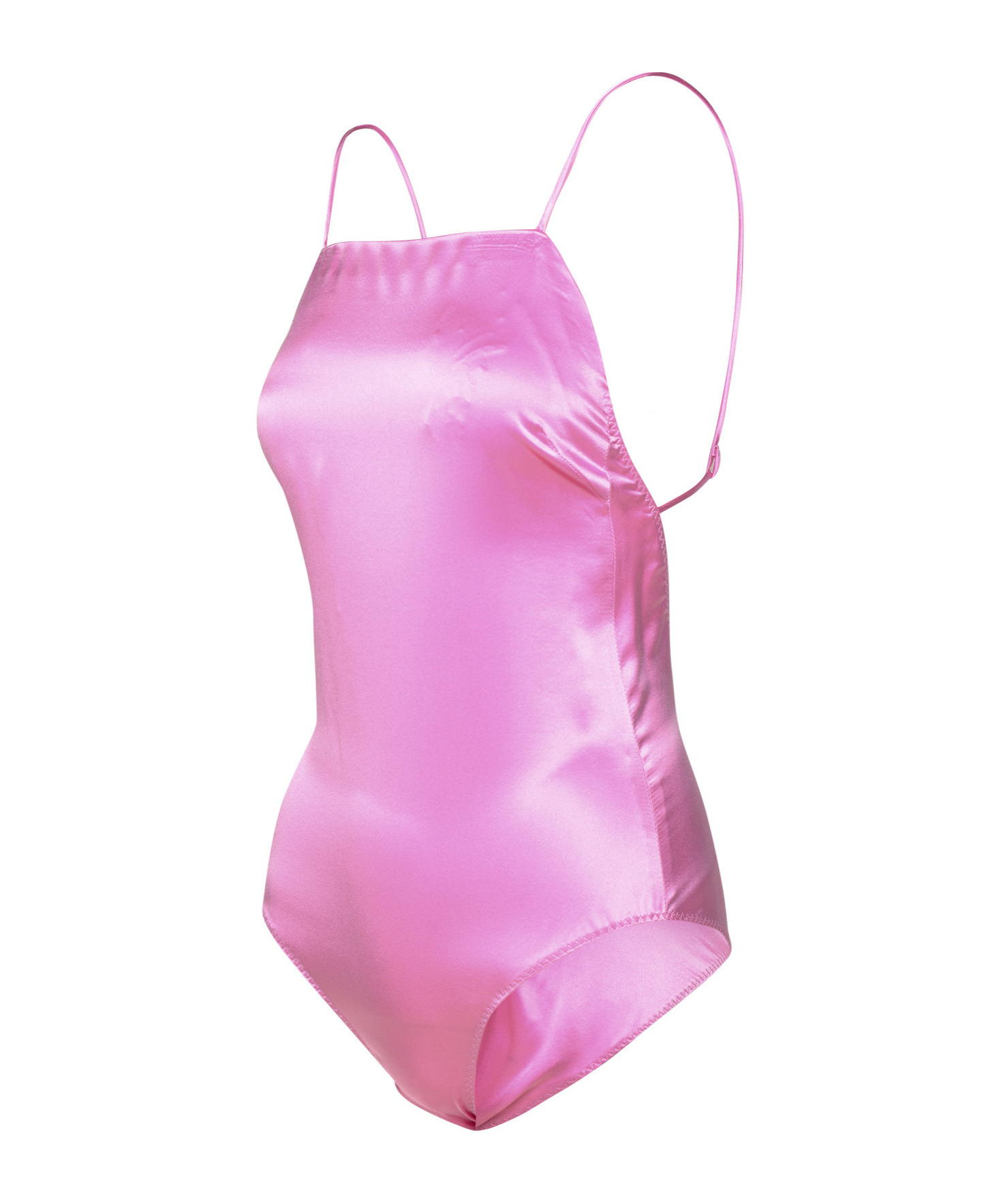Shop Max Mara Silk Satin Jumpsuit In Pink