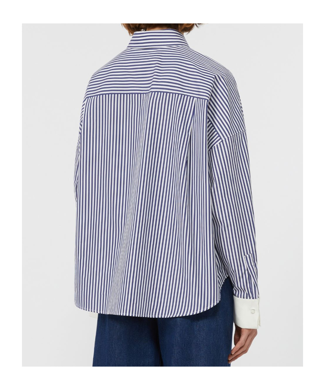 Weekend Max Mara Oversized Poplin Shirt In Purple