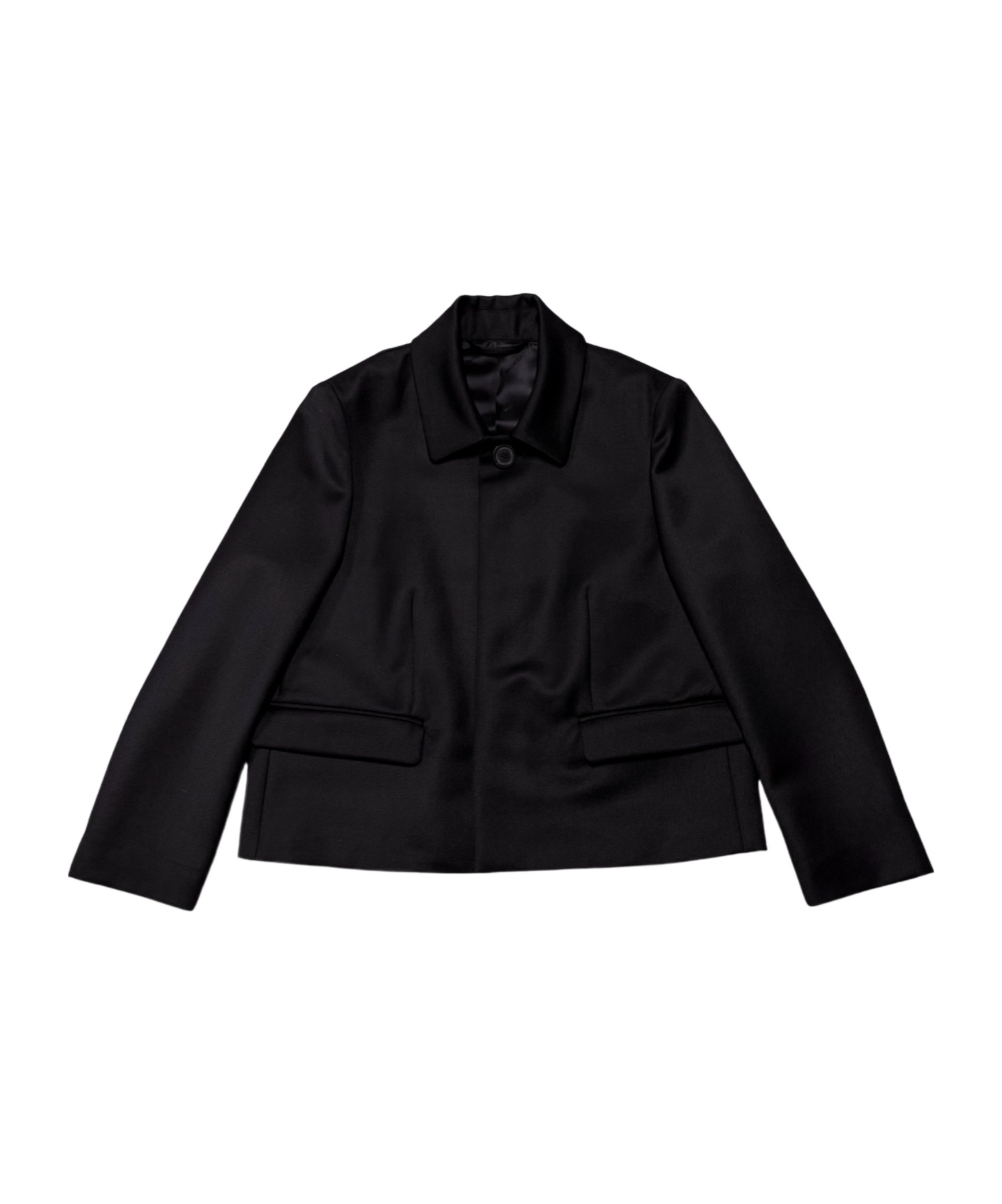 Balenciaga Long-sleeved Lapel Jacket In Black