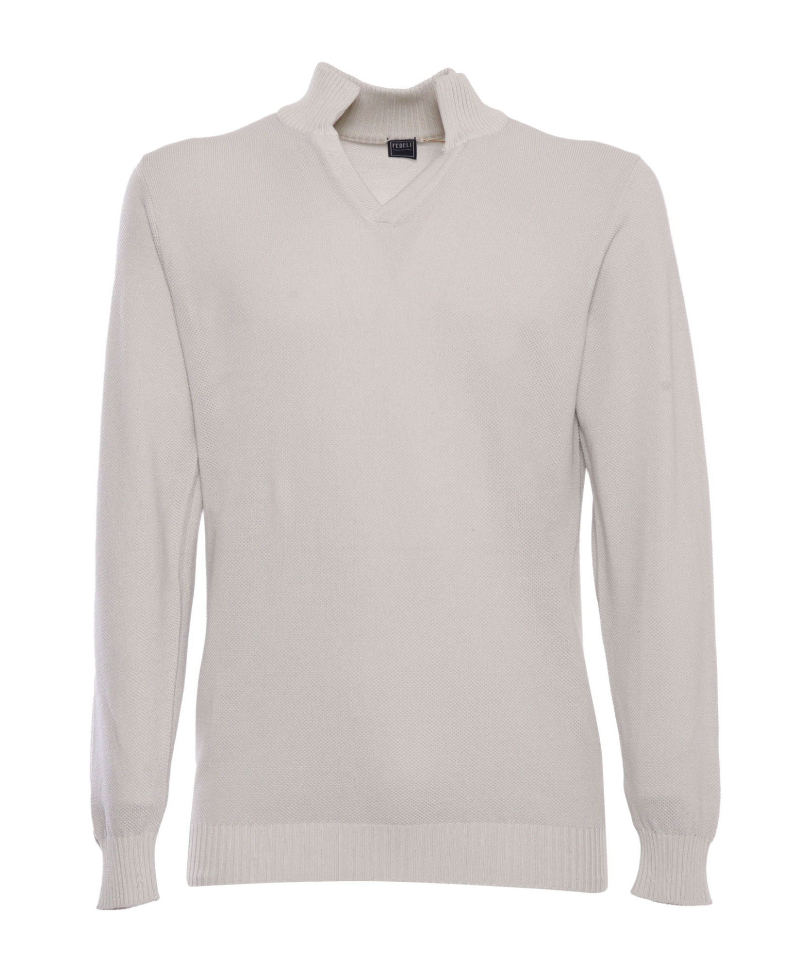 Fedeli Supima Dusty Sweater In White