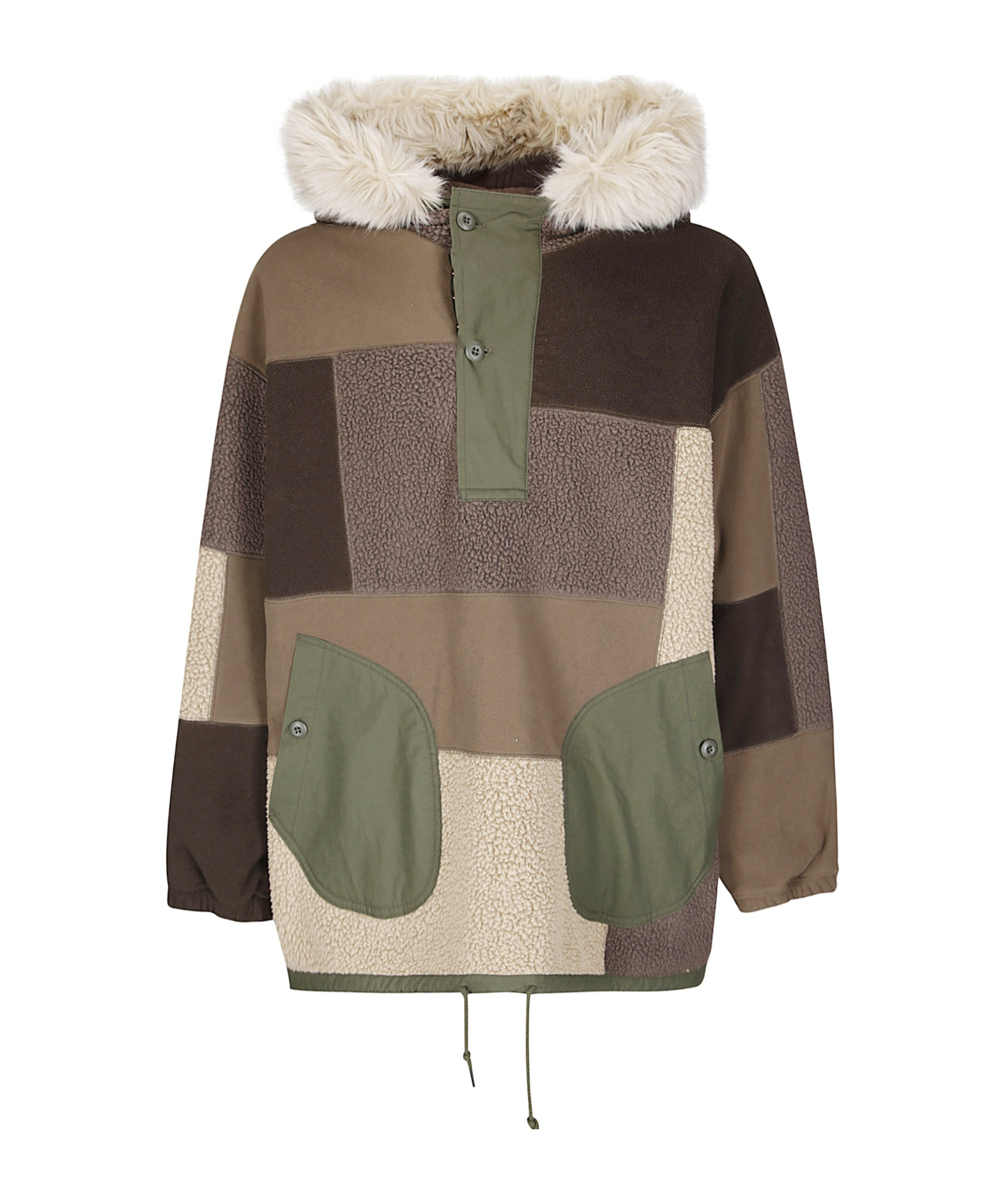 Comme Des Garçons Homme Drawstring Hem Jacket In Brown