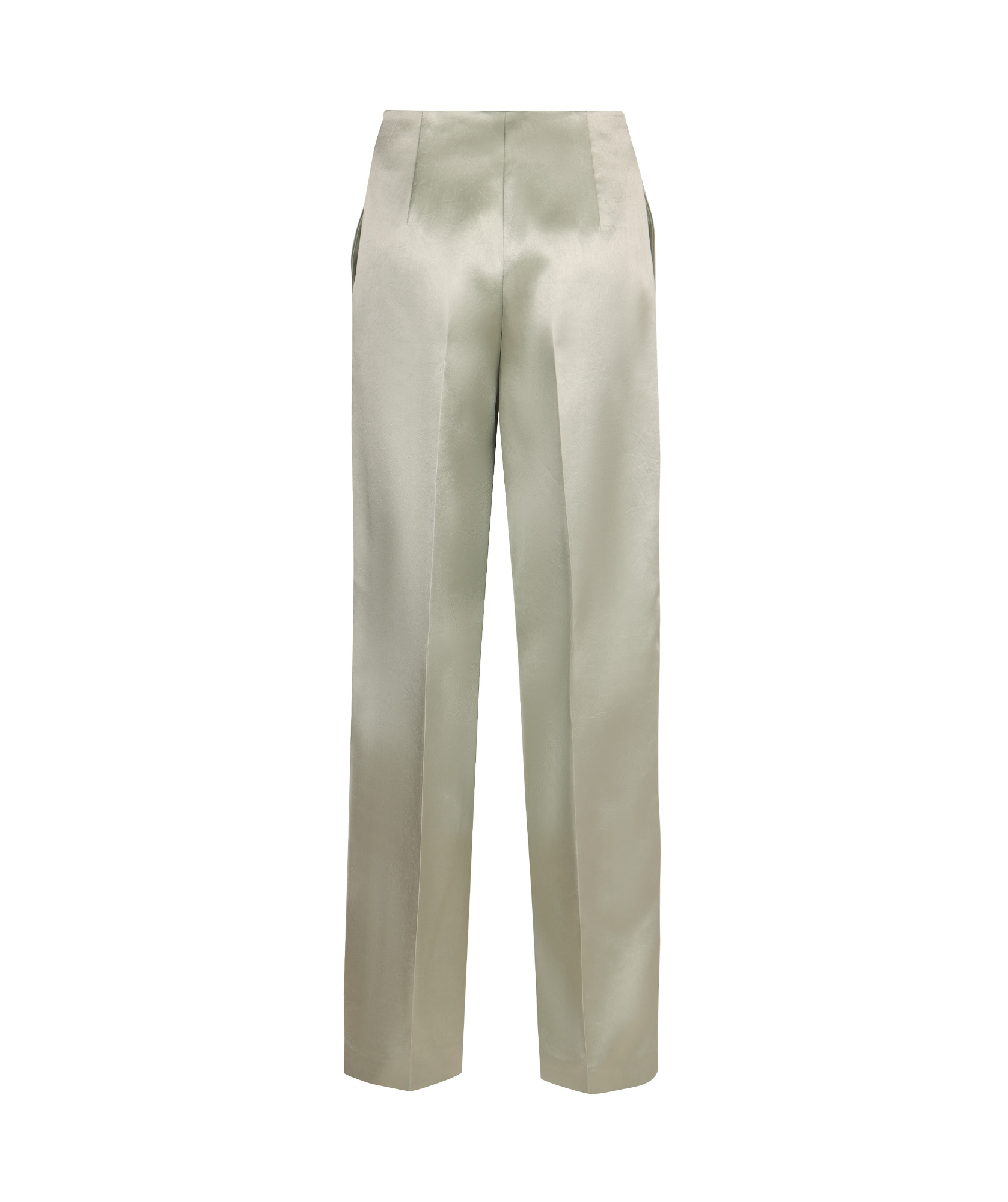 Shop Philosophy Di Lorenzo Serafini Tailored Satin Trousers In Gray