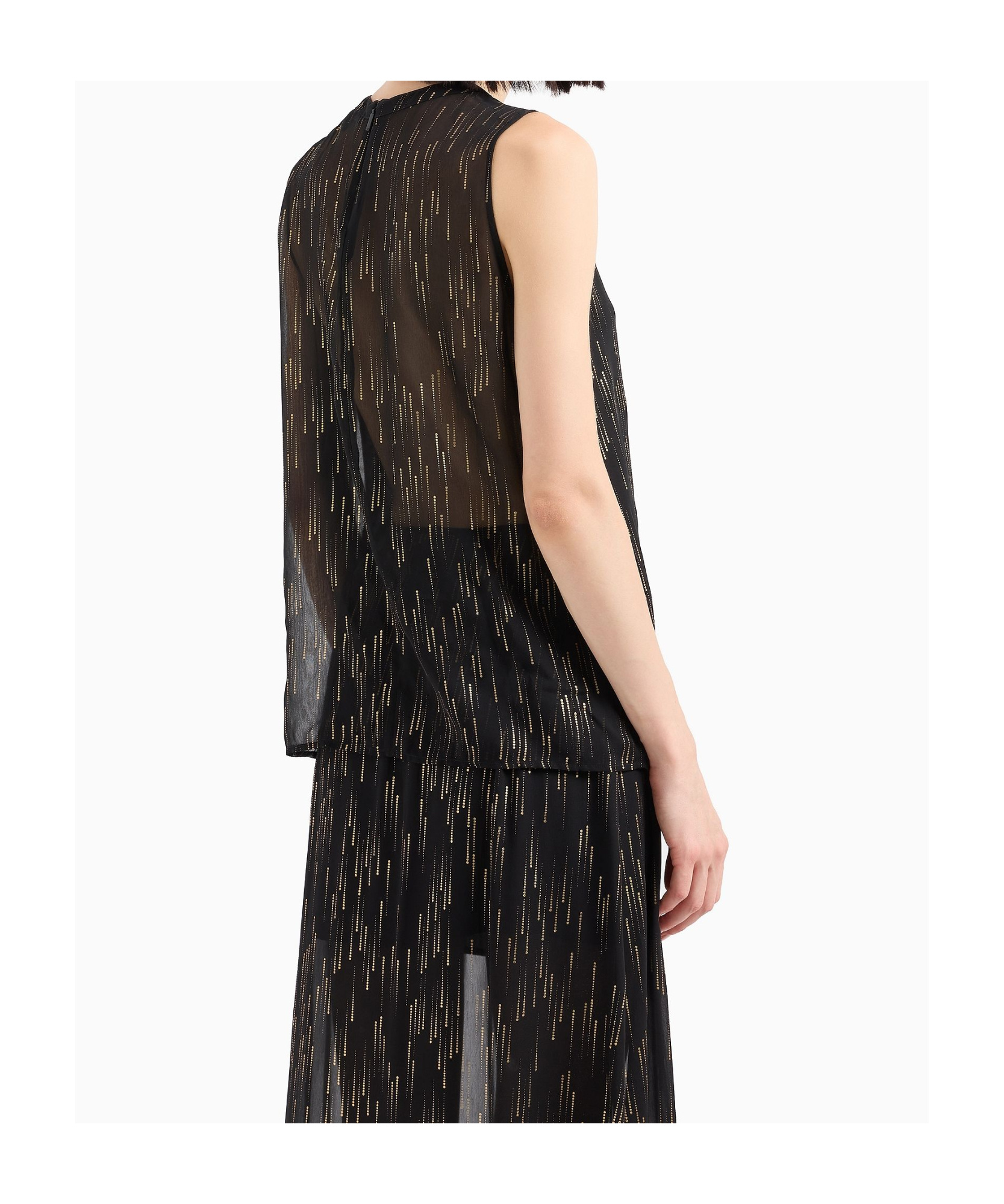 Armani Exchange Sleeveless Vest In Black