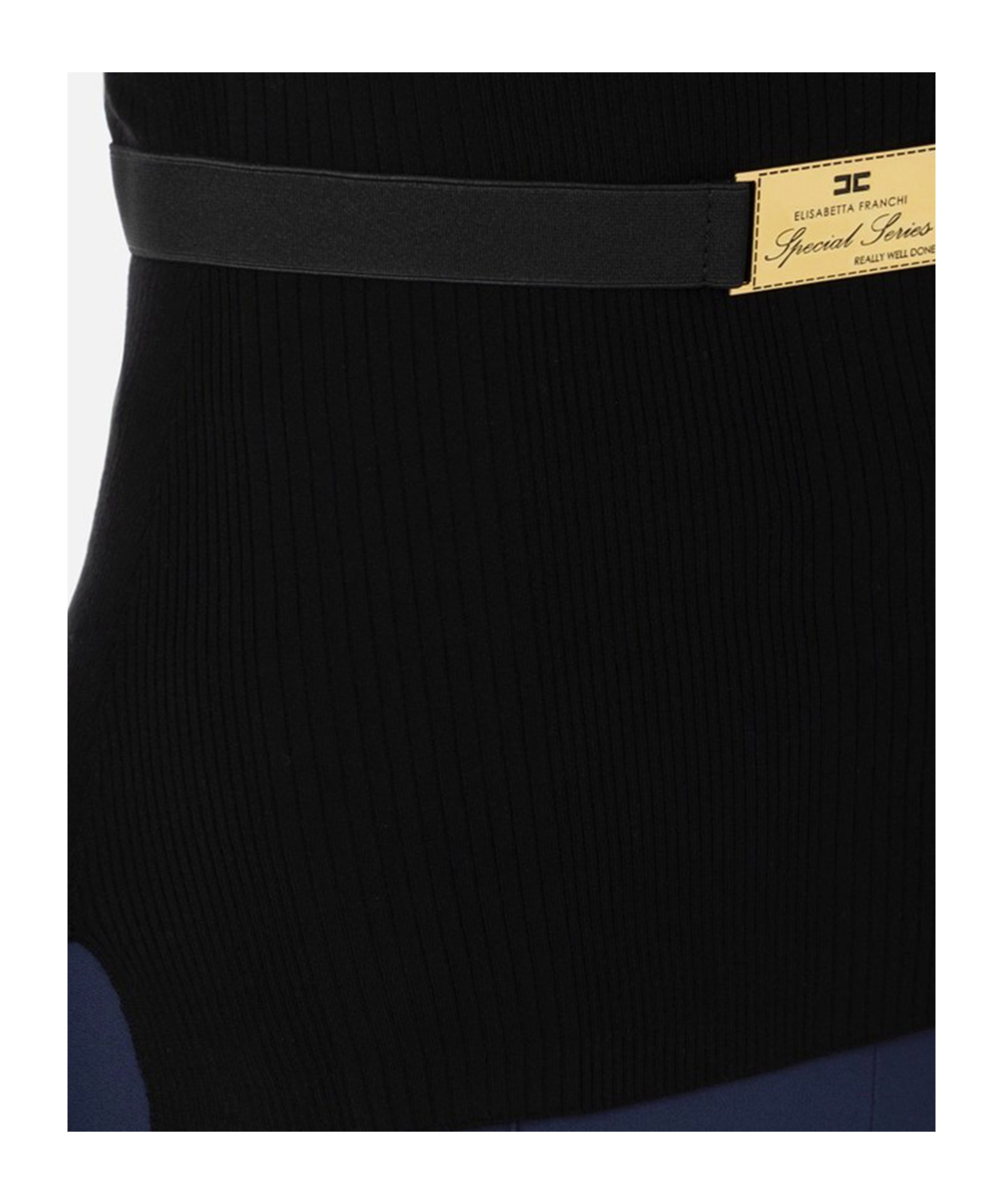 Elisabetta Franchi Logo-embroidered Jumper In Black