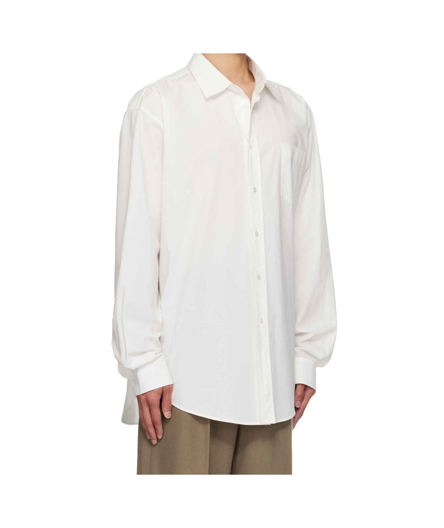 The Row Long-sleeved Shirt In White