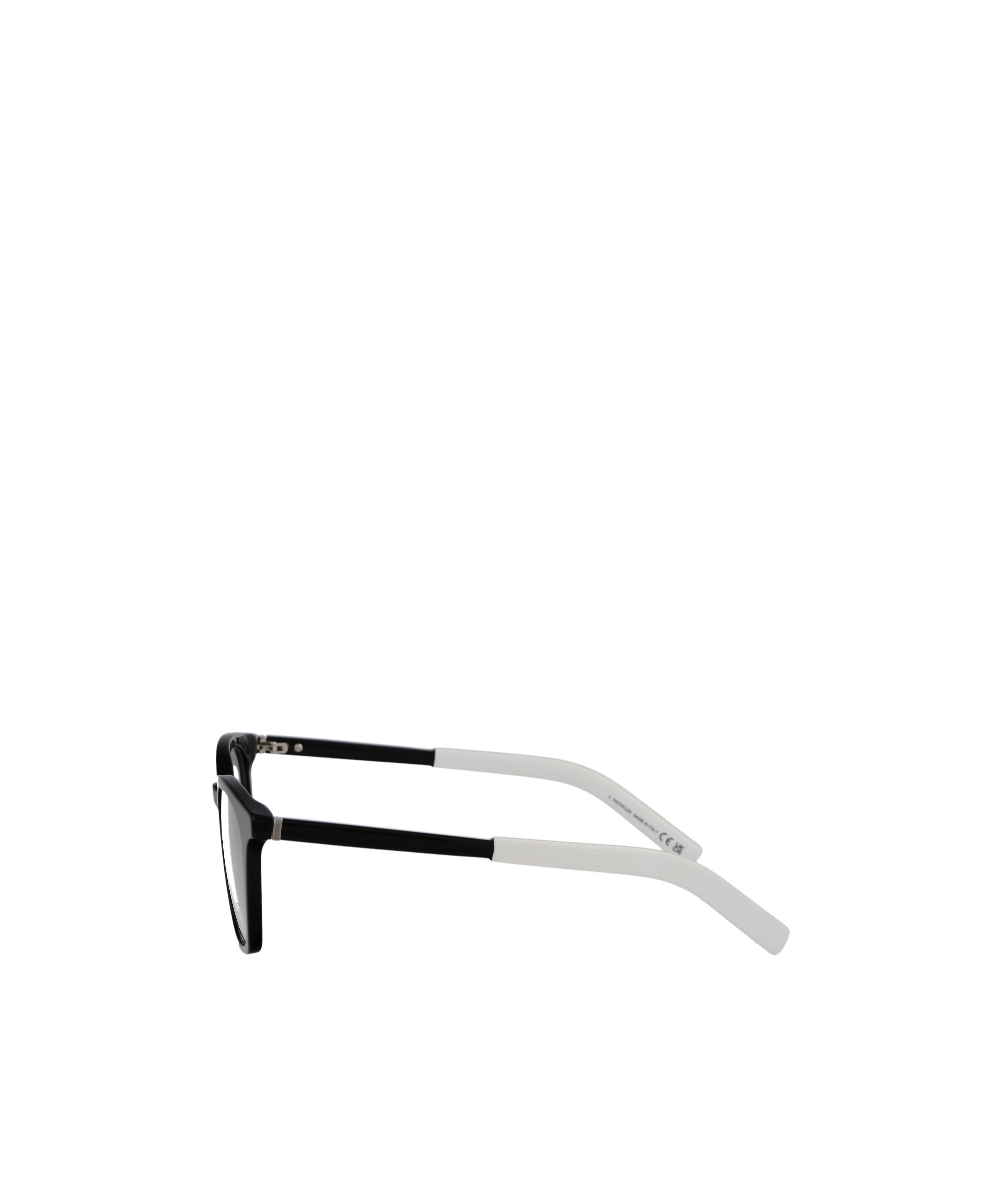 Moncler Ml5207 Two-tone Square-frame Glasses In Black
