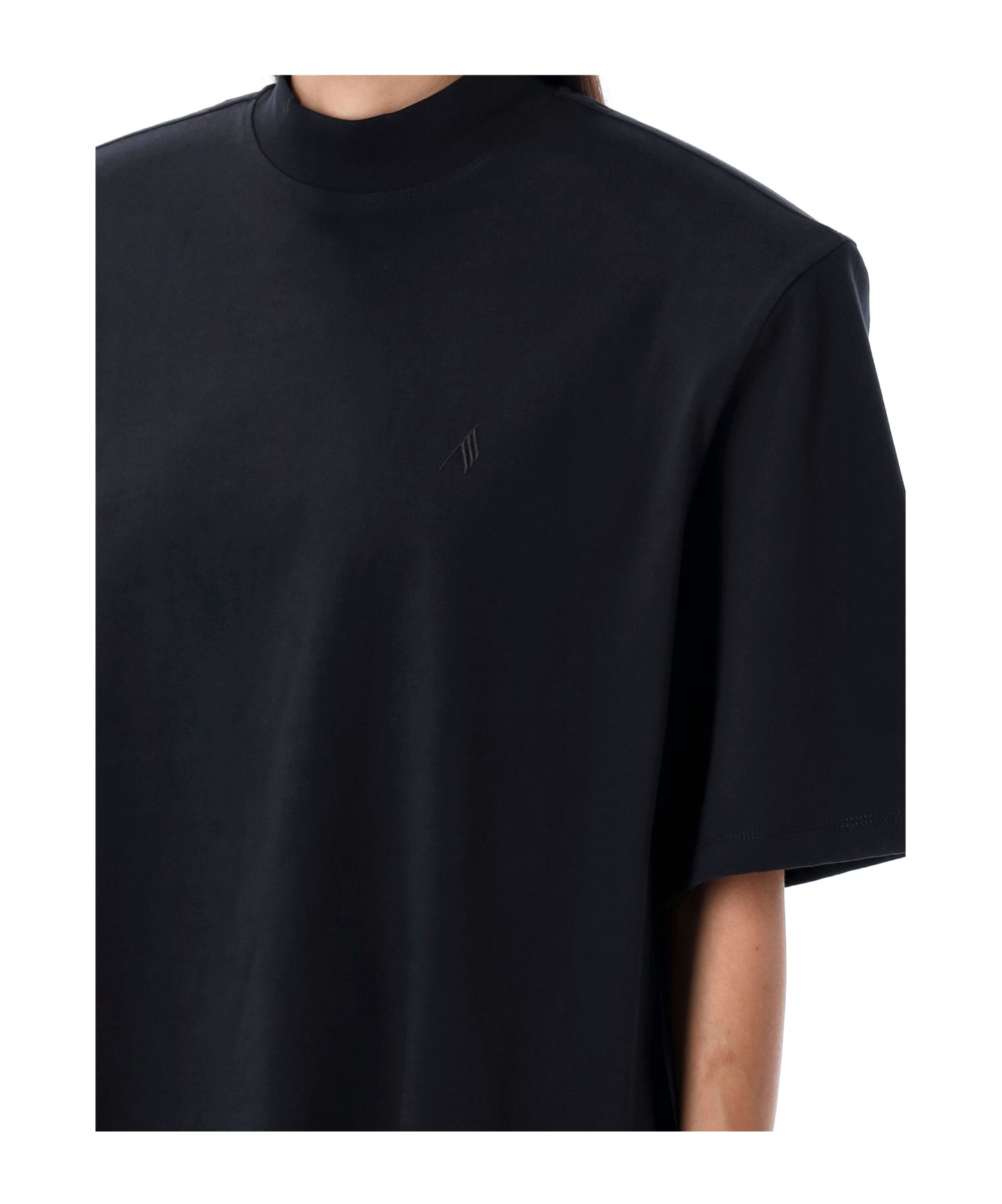 Attico T-shirt Black In Black