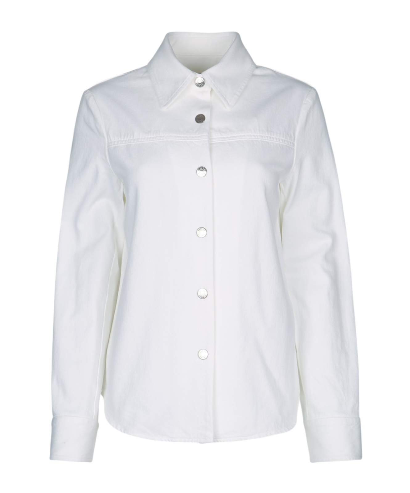 Jacob Cohen Collared Long Sleeves Patch Detail Jacket In White