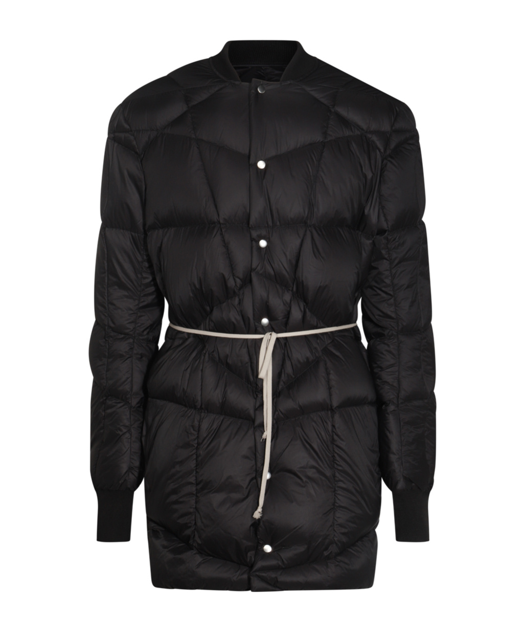 Rick Owens Mens Black Flight Liner Quilted-and-padded Regular-fit Shell-down Jacket In Black
