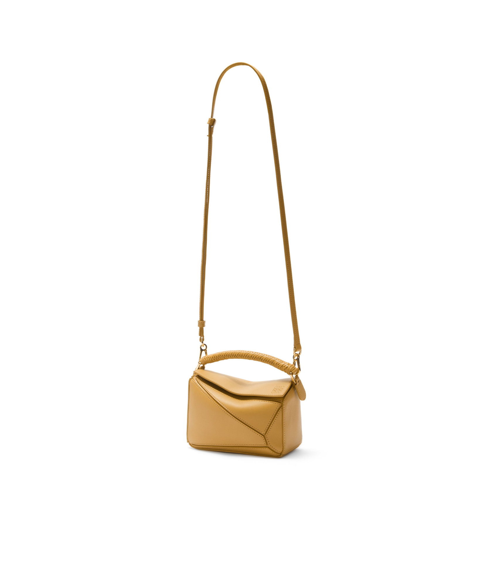 Loewe Schultertasche Puzzle Small Aus Leder In Brown