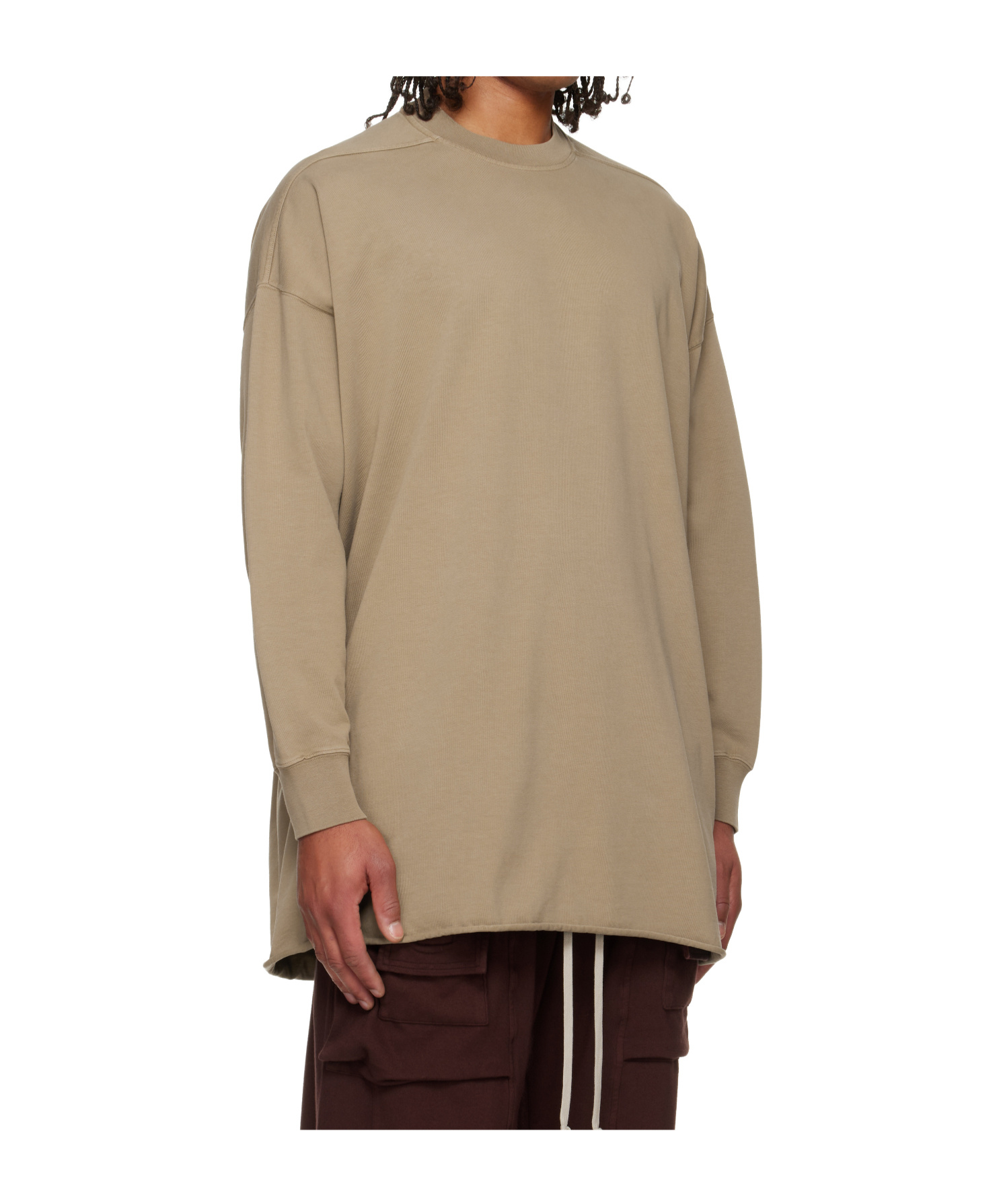 Rick Owens Drkshdw Concordians Tommy Long-sleeved Pullover In Gray