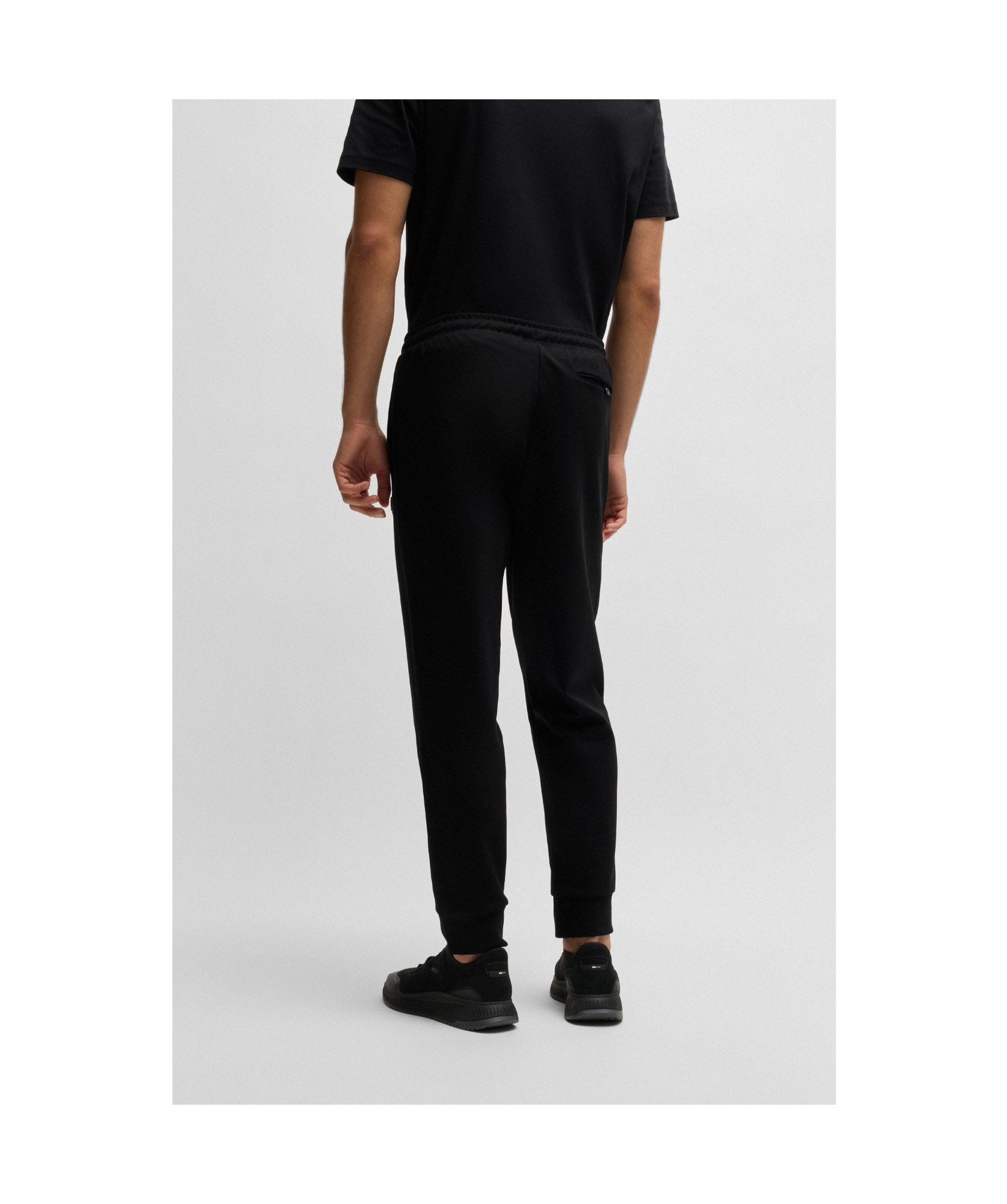 Hugo Boss Tracksuit Bottoms With Double B Monogram In Black