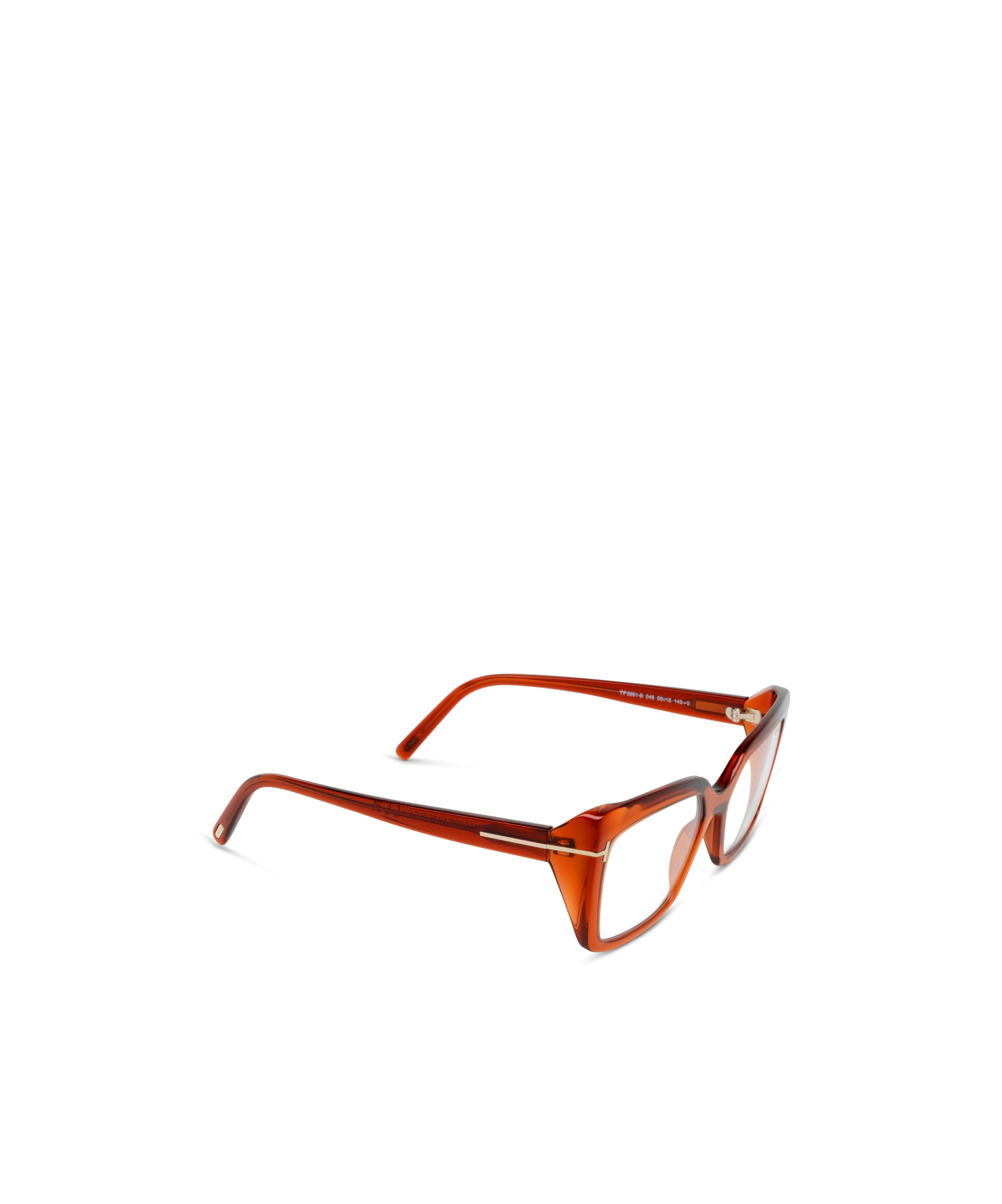 Tom Ford Eyewear Rectangle Frame Glasses In Brown