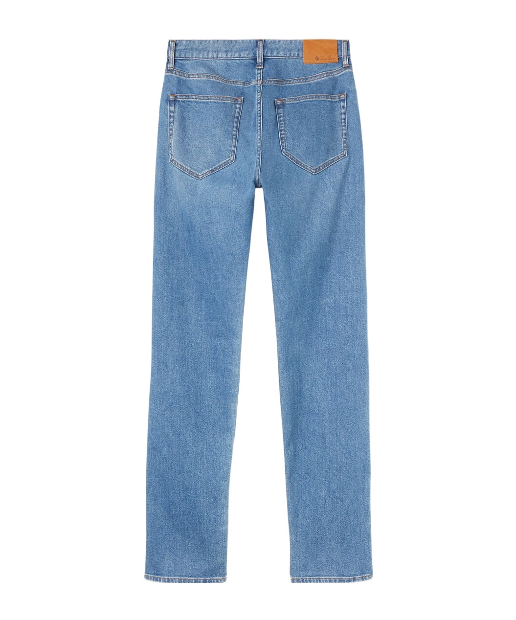 Loro Piana Quarona Belt-loop Jeans In Blue